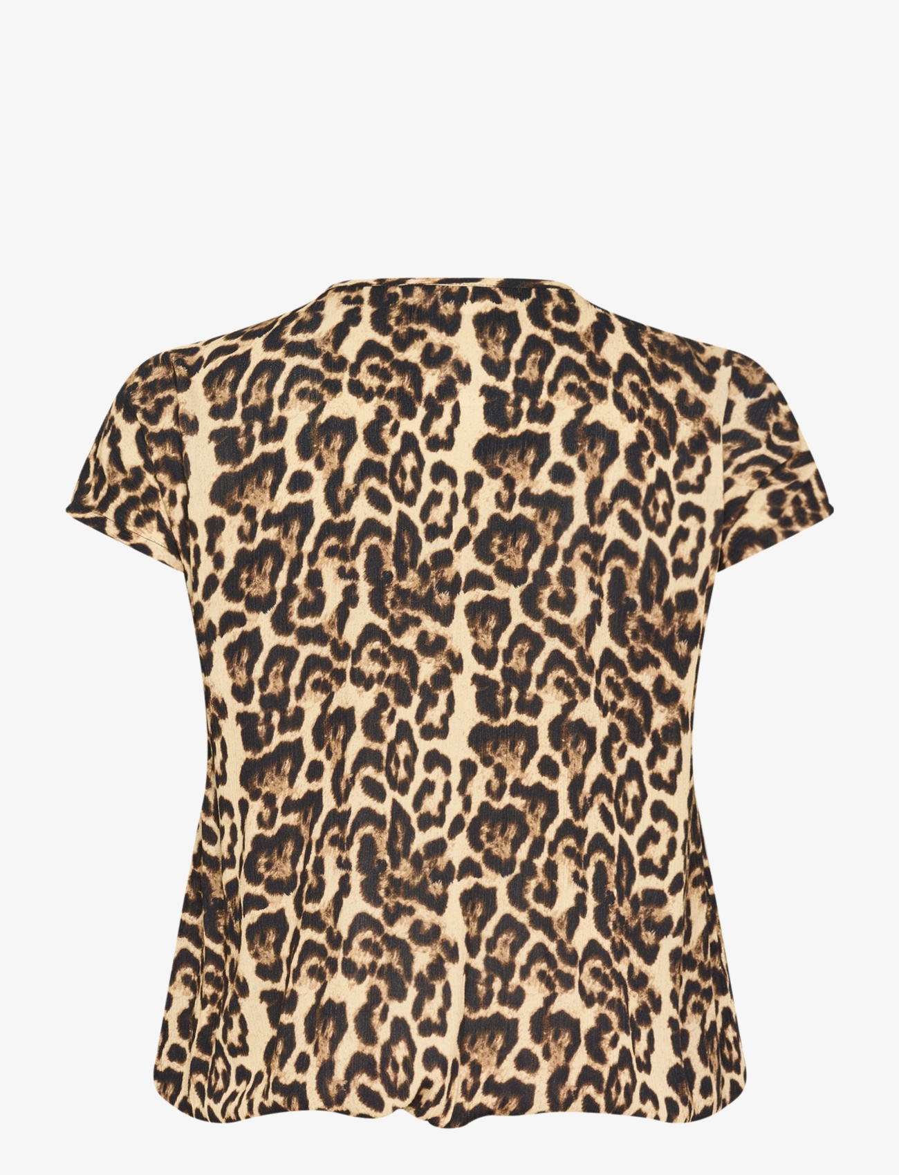 Kaffe Curve - KCami Stanley Printed - kortærmede bluser - naturel leopard print - 2