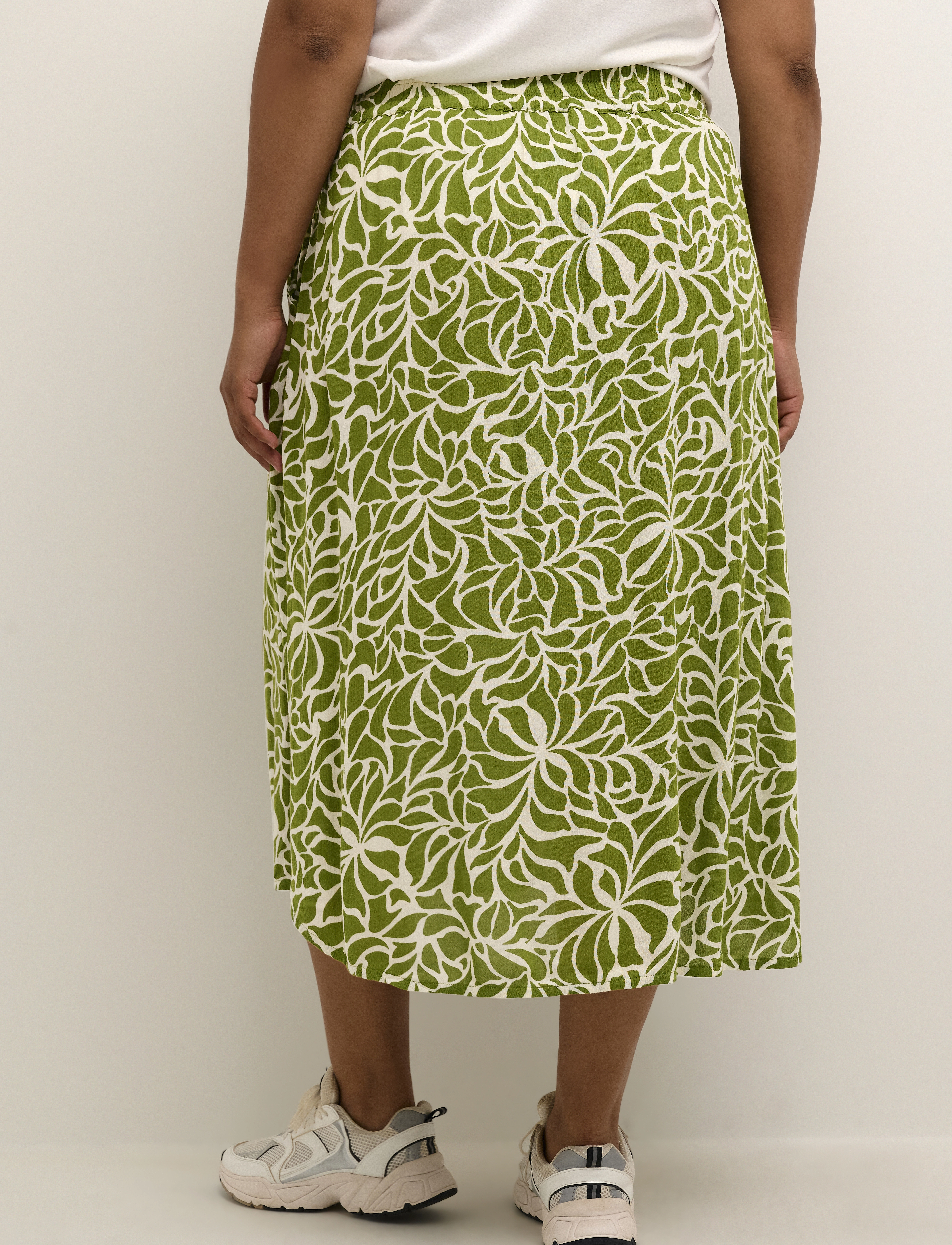 Kaffe Curve - KCami Skirt Printed - calla/white graphic flower - 4
