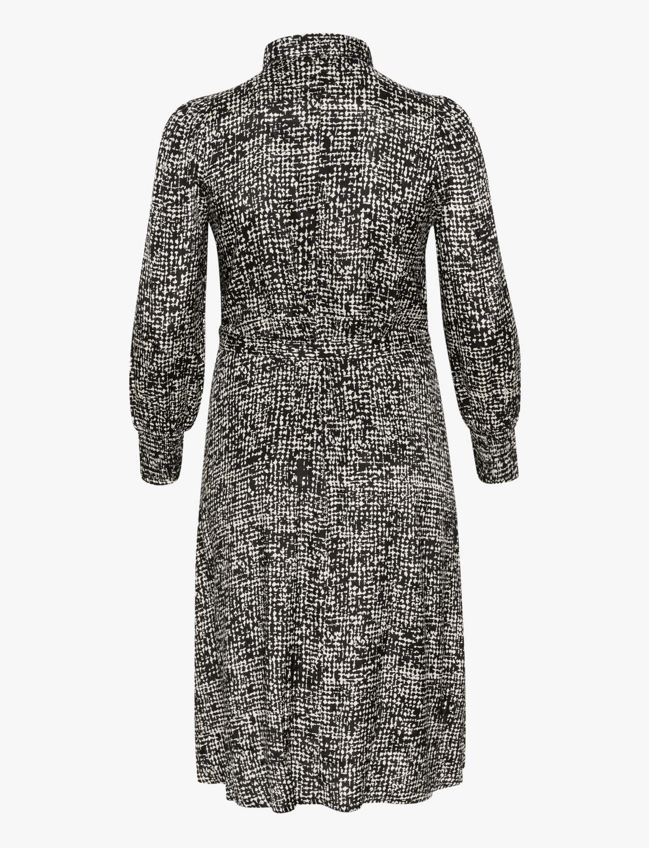 Kaffe Curve - KCshana Shirt Dress Printed - black/turtledove graphic dot - 2