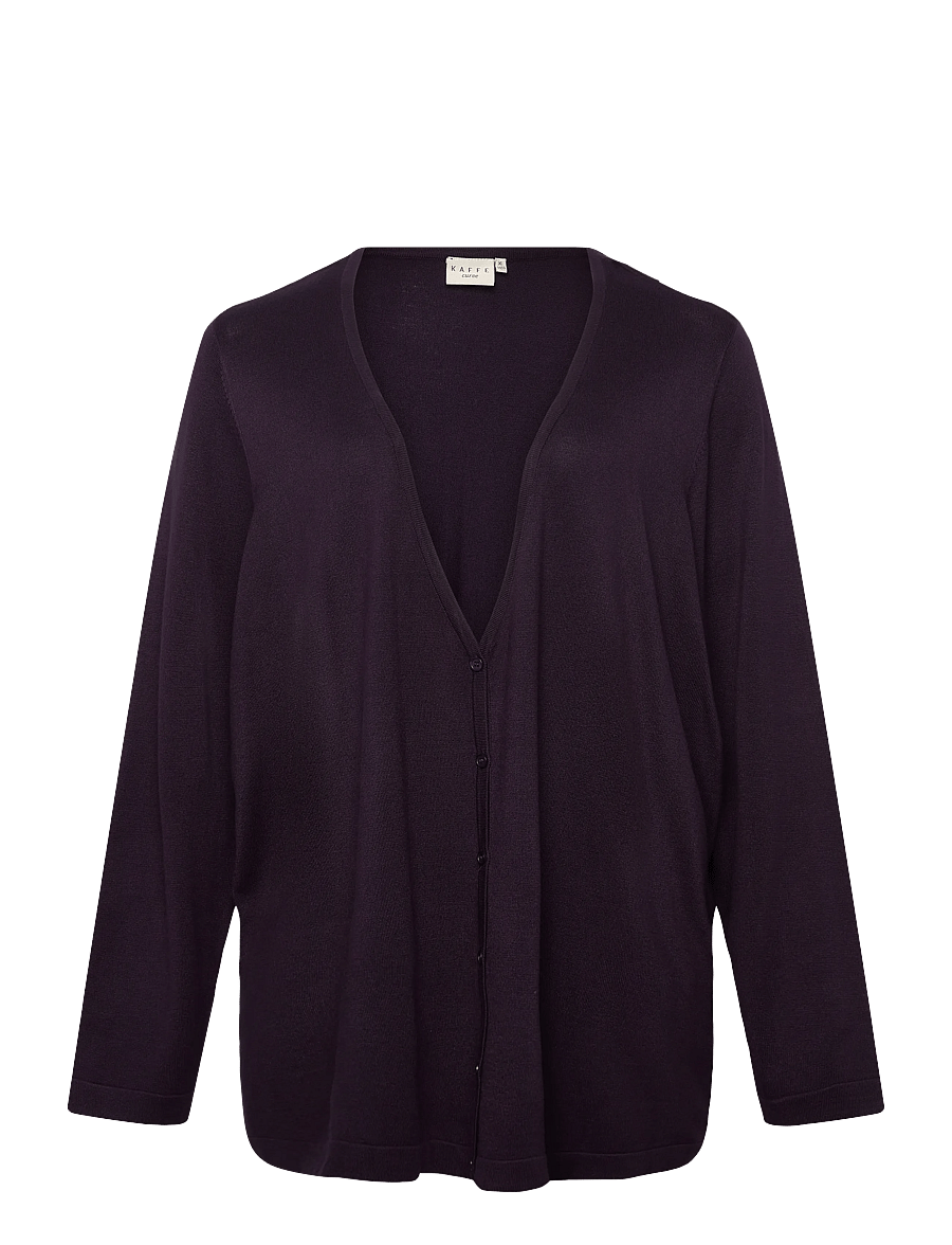 Kaffe Curve - KCfarsia Button Cardigan - cardigans - dawn purple - 0