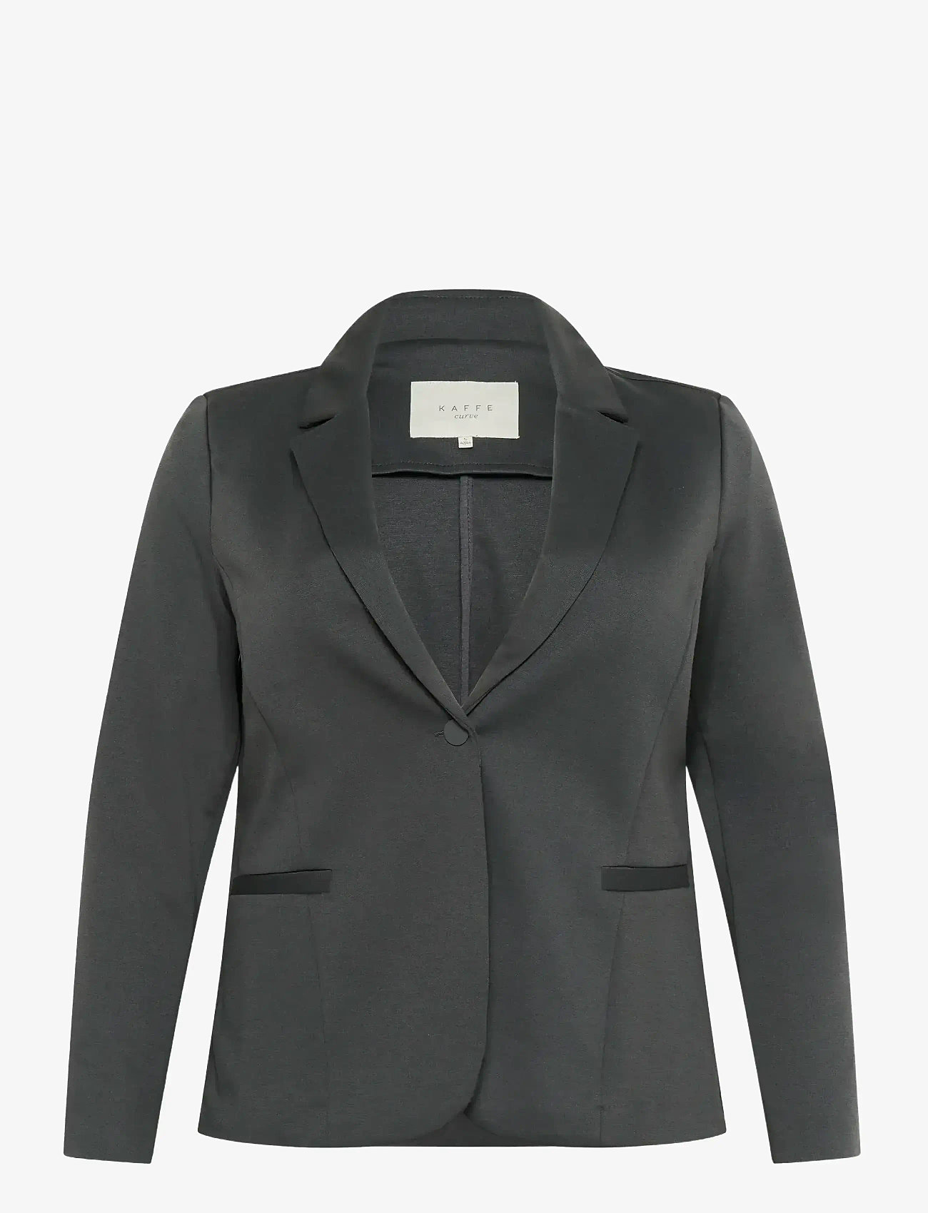 Kaffe Curve - KCjenna Blazer - yksiriviset bleiserit - black oyster - 1