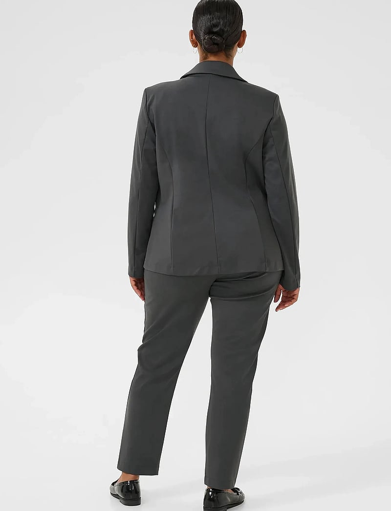 Kaffe Curve - KCjenna Blazer - enkeltradede blazere - black oyster - 4