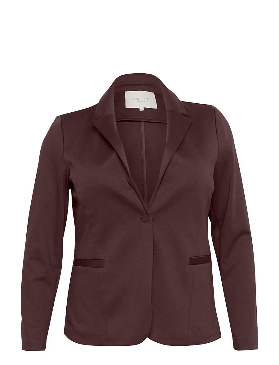 Kaffe Curve - KCjenna Blazer - einreihige blazer - fudge - 0