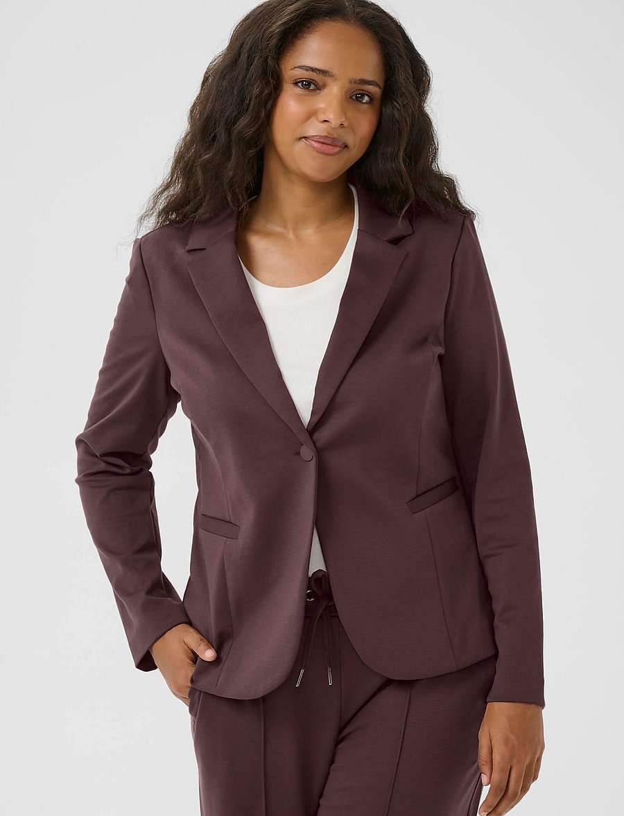 Kaffe Curve - KCjenna Blazer - einreihige blazer - fudge - 1