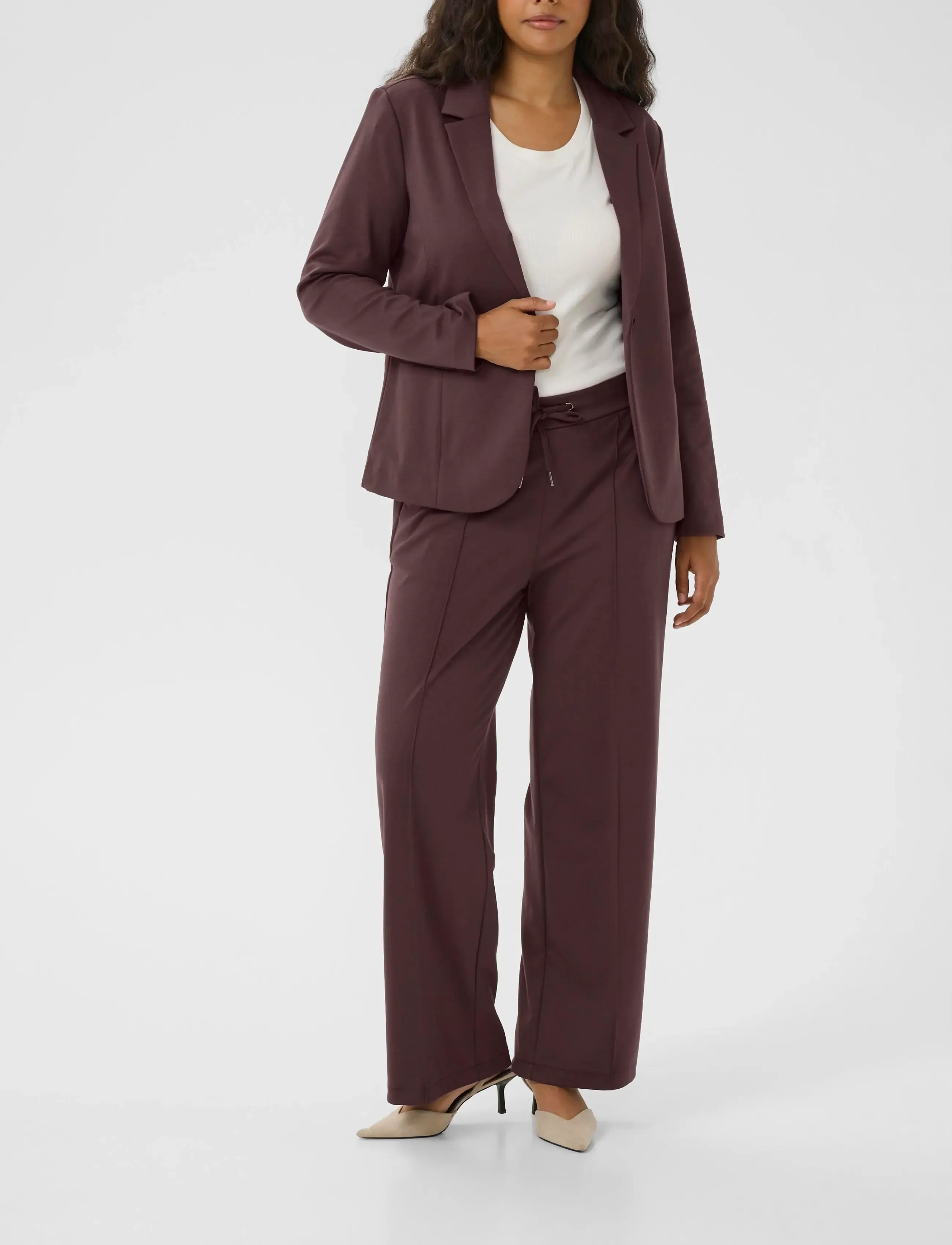 Kaffe Curve - KCjenna Blazer - einreihige blazer - fudge - 2