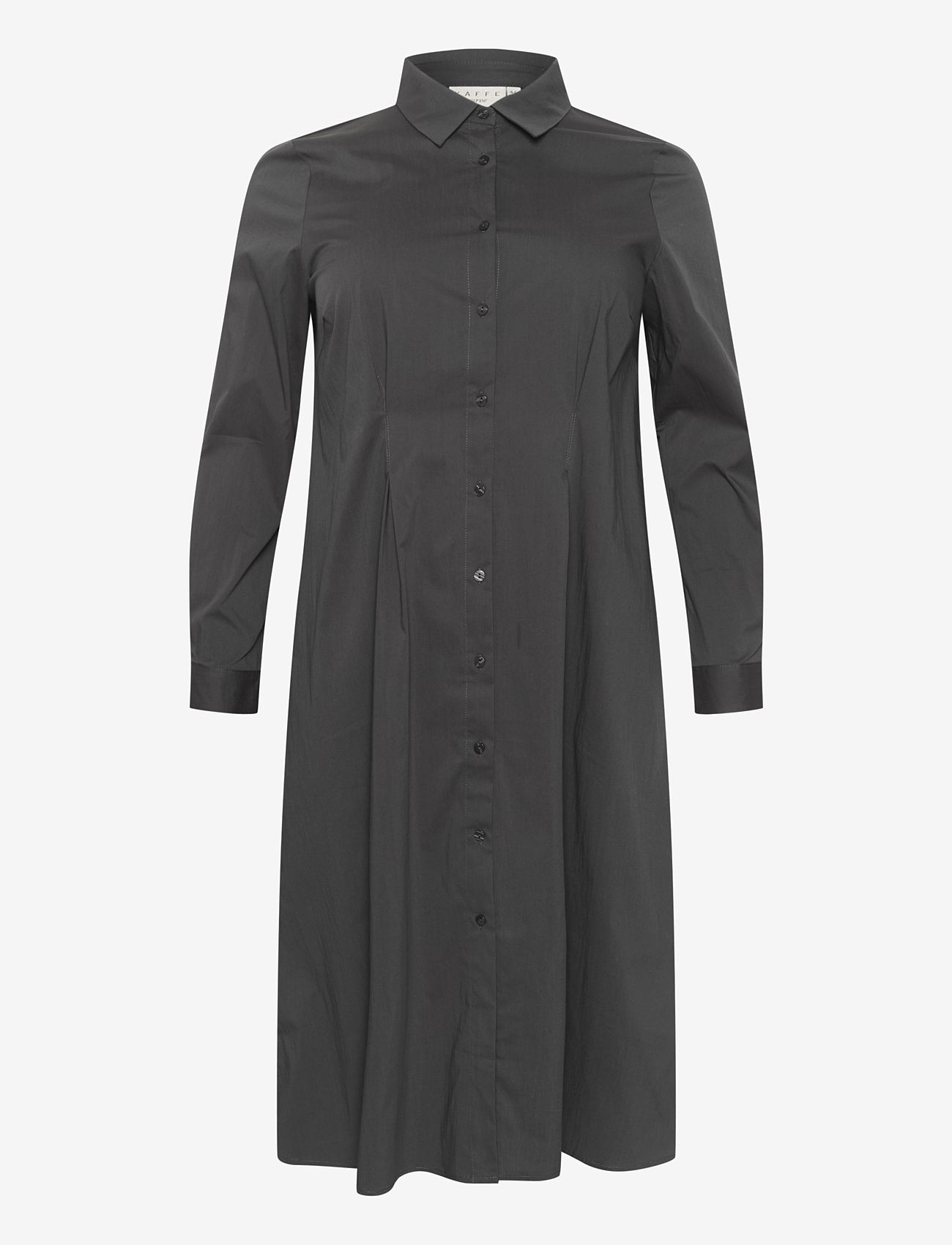 Kaffe Curve - KChenna Shirt Dress - skjortklänningar - black oyster - 1
