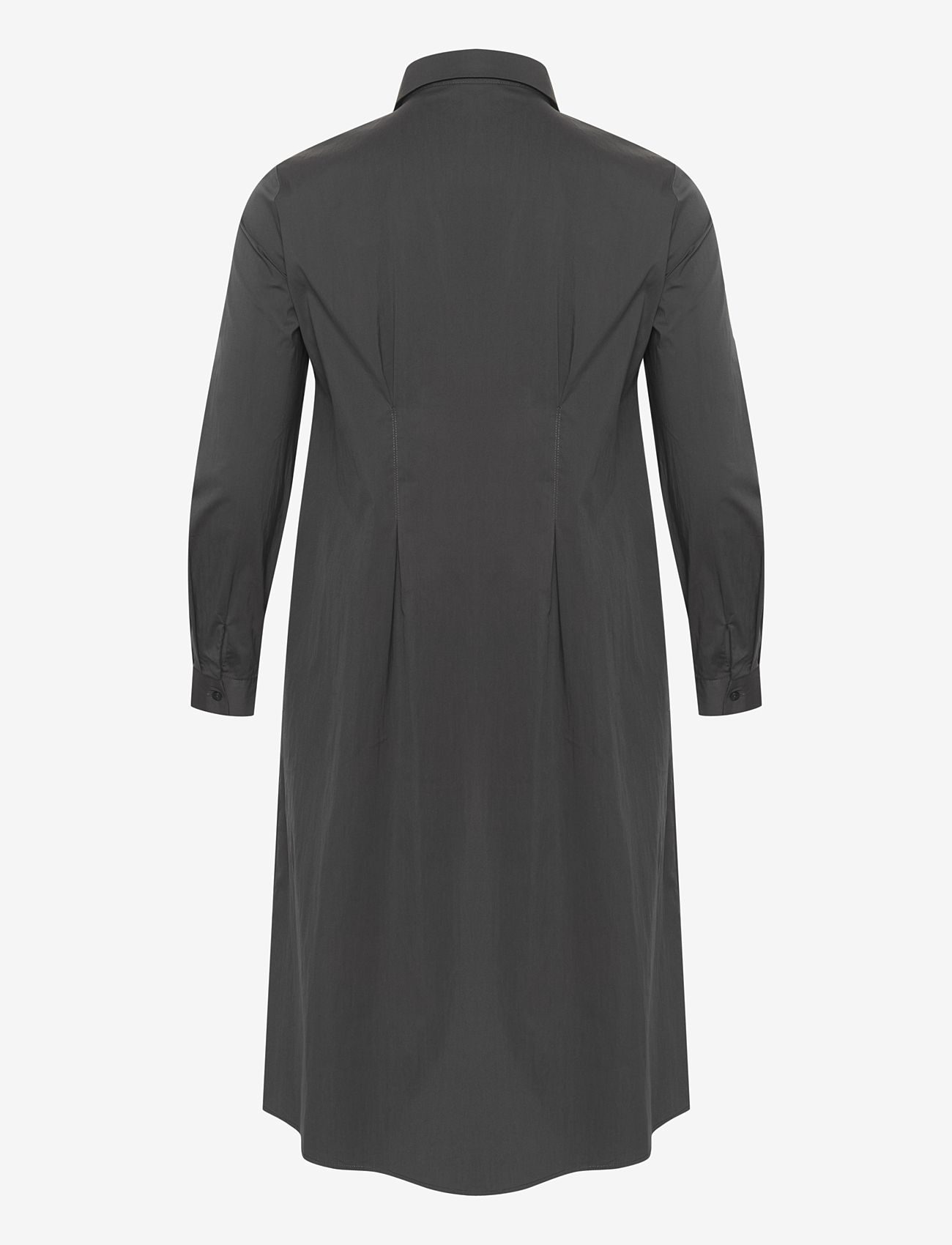 Kaffe Curve - KChenna Shirt Dress - skjortklänningar - black oyster - 2