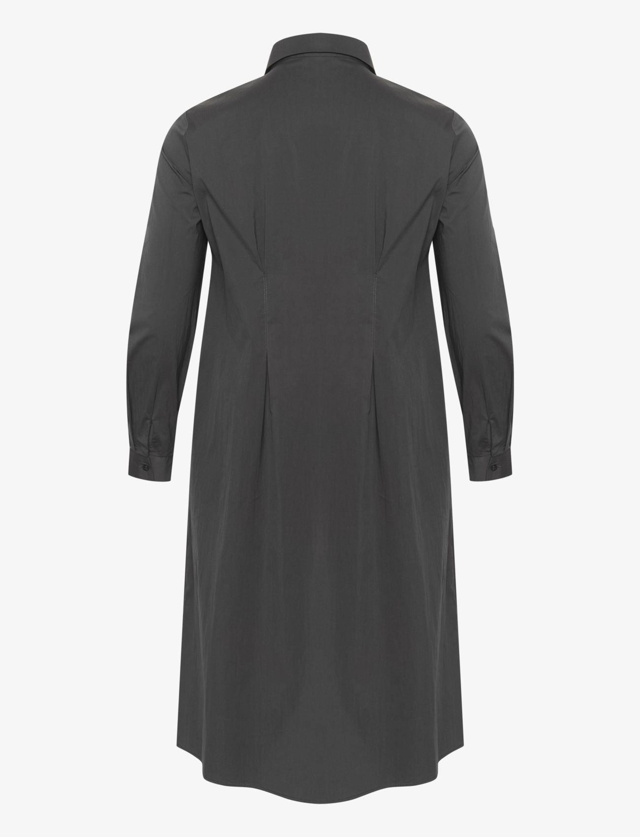 Kaffe Curve - KChenna Shirt Dress - skjortekjoler - black oyster - 2