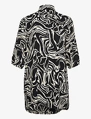 Kaffe Curve - KCcala Shirt Tunic - tuunikad - black/white graphic paint - 0