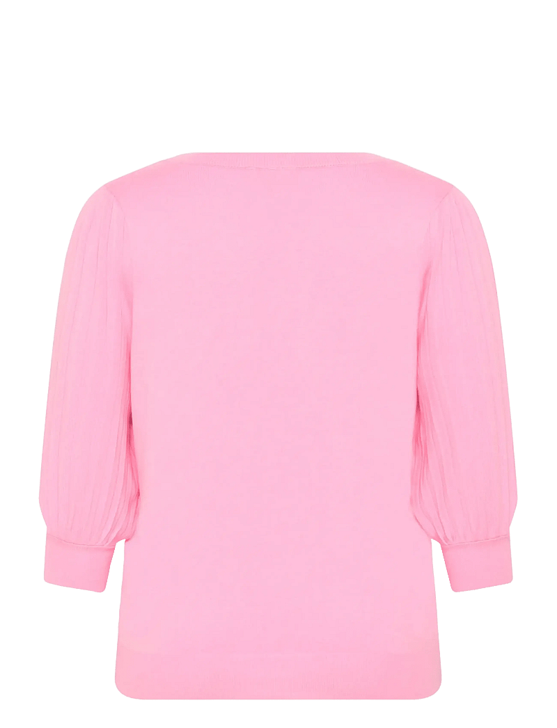 Kaffe Curve - KCloni 3/4 SL Knit Pullover - swetry - pink frosting - 2