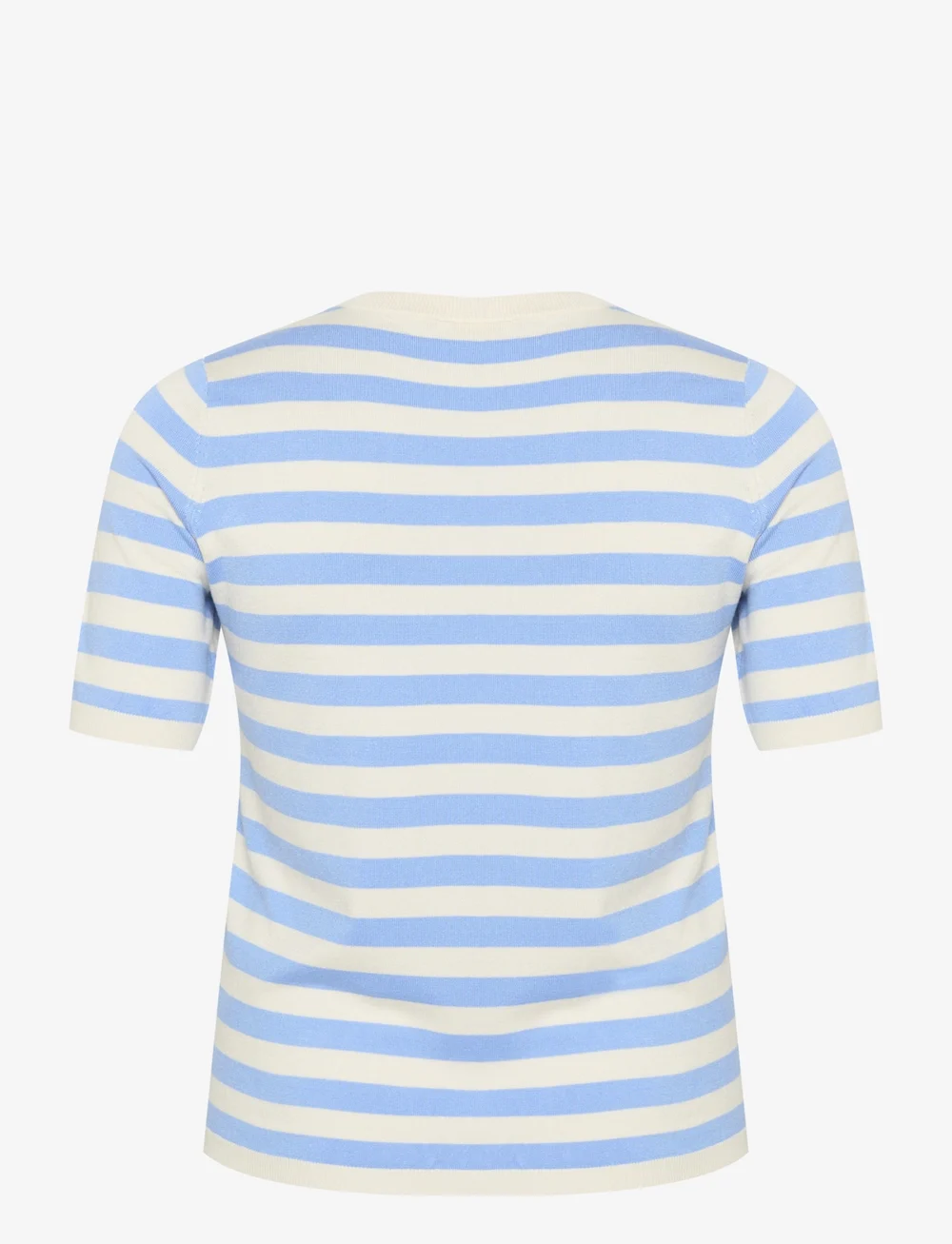 Kaffe Curve - KCmalia Wide Stripe Knit - stickade tröjor - vista blue/turtledove stripe - 2