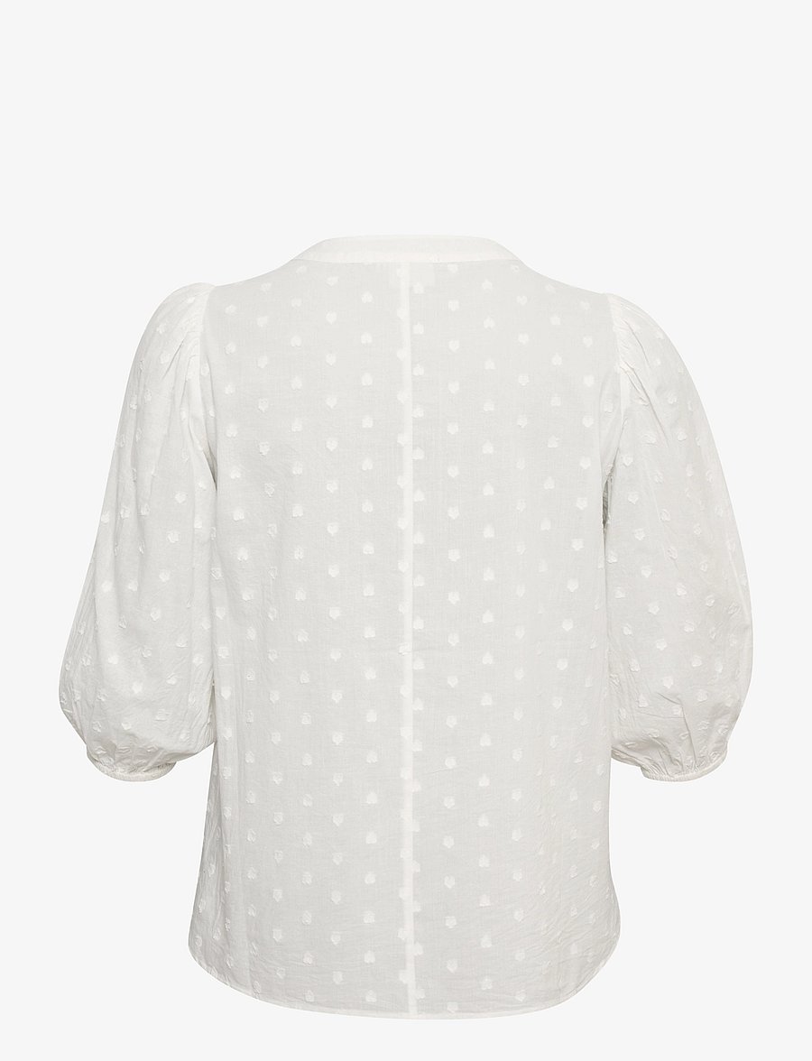 Kaffe Curve - KCjolana Blouse - langärmelige blusen - chalk - 2