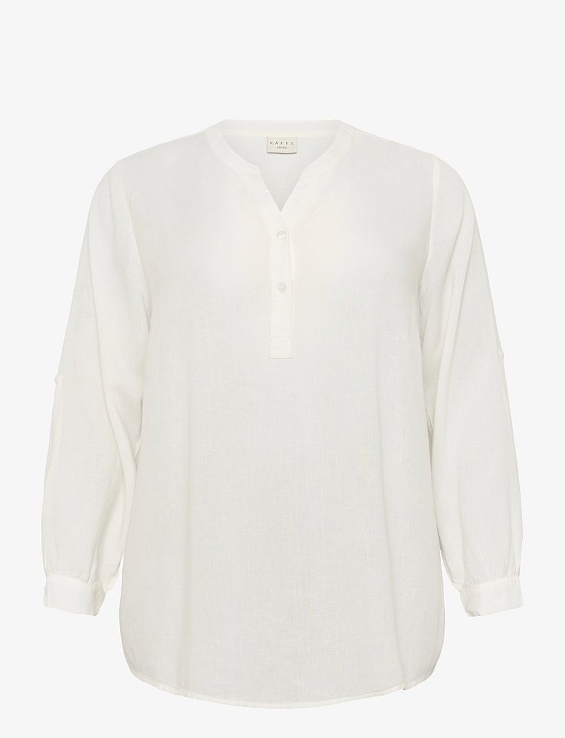 Kaffe Curve - KCmille Blouse - langärmlige blusen - chalk - 1