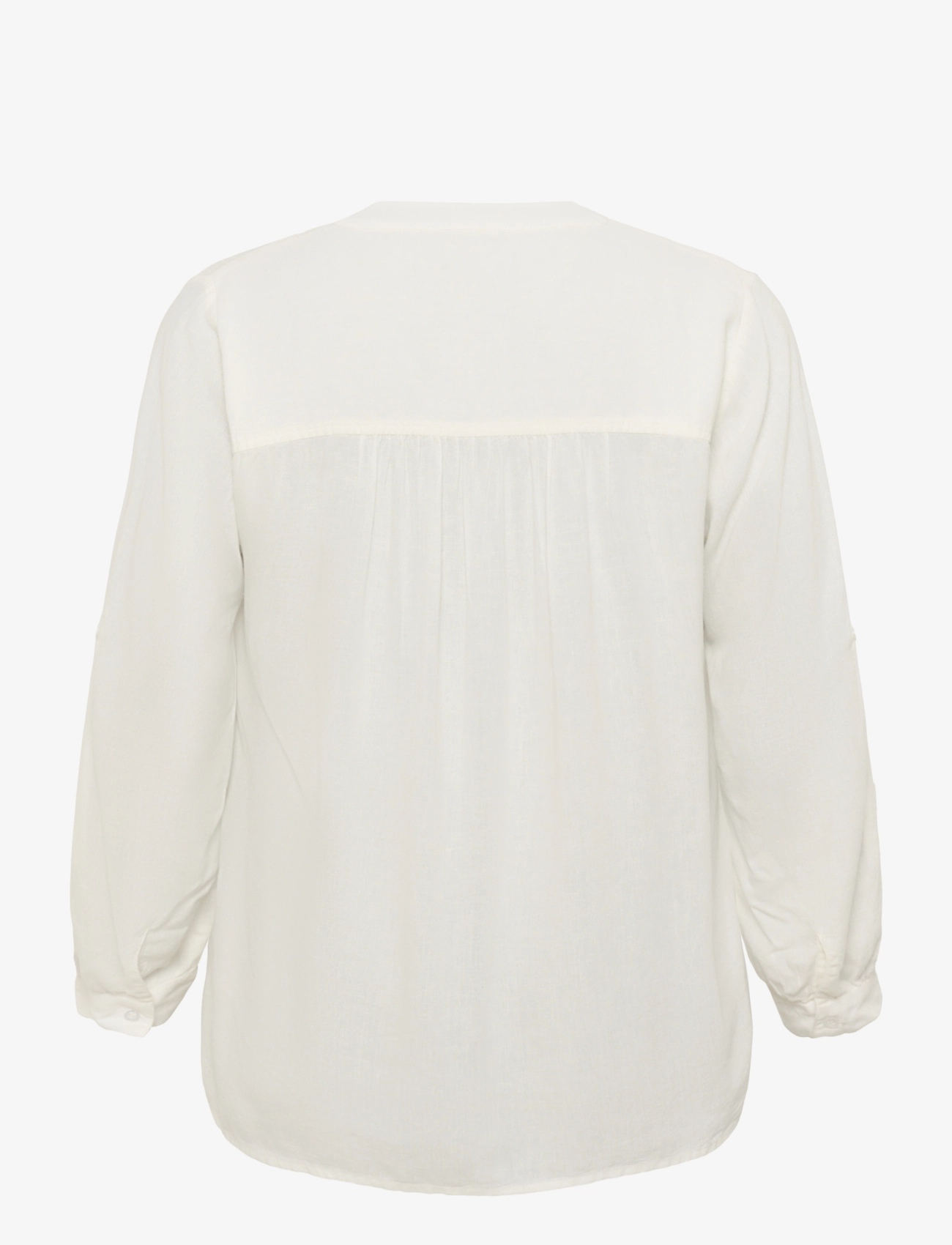Kaffe Curve - KCmille Blouse - pitkähihaiset puserot - chalk - 2