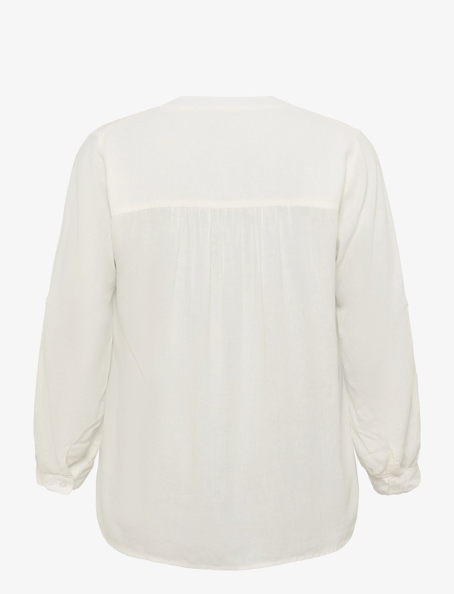 Kaffe Curve - KCmille Blouse - langärmelige blusen - chalk - 2
