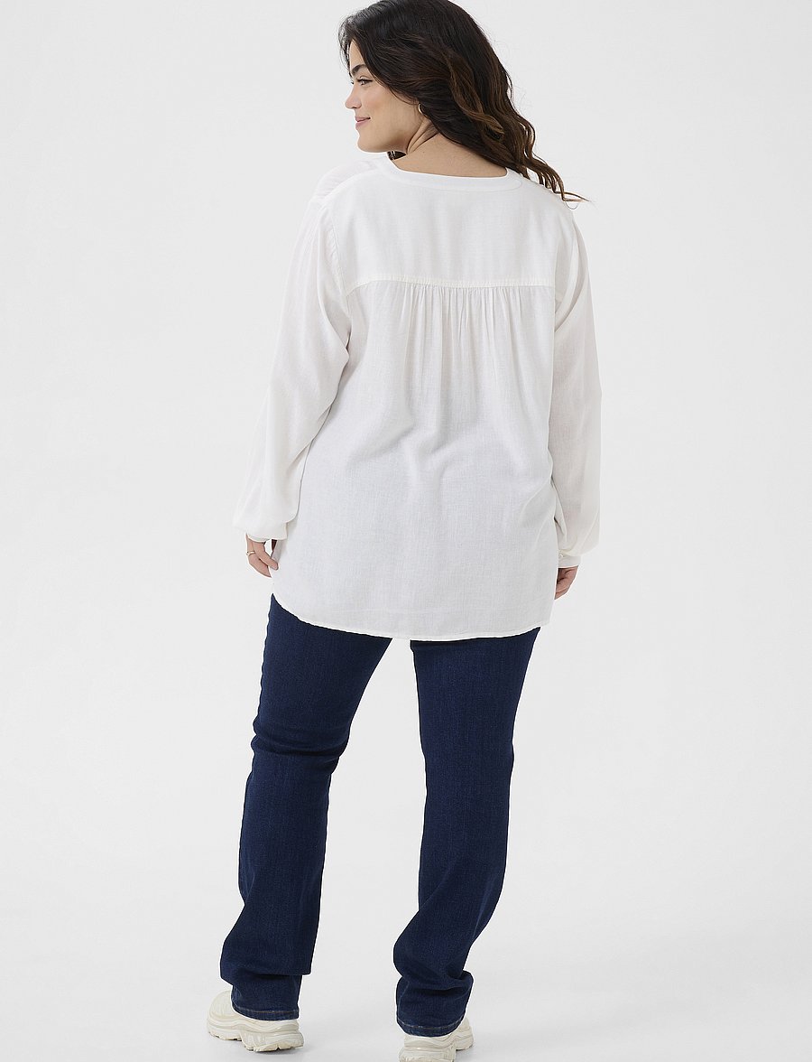 Kaffe Curve - KCmille Blouse - langärmelige blusen - chalk - 4