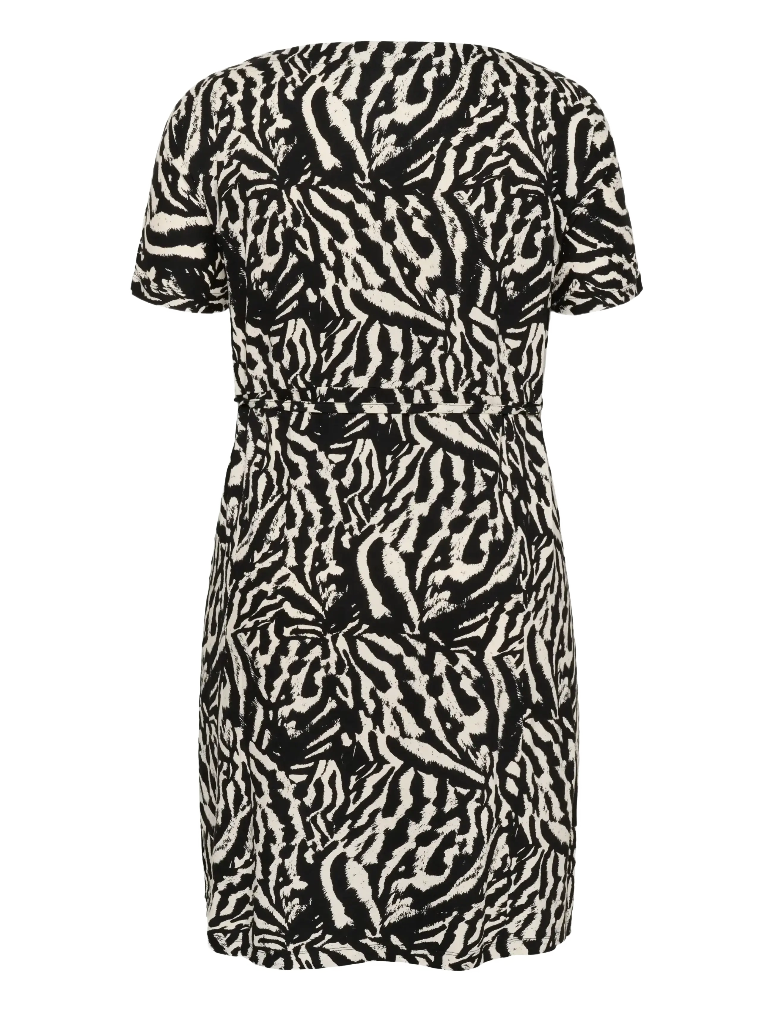 Kaffe Curve - KCmella Jersey Dress - summer dresses - black deep/chalk s animal - 2