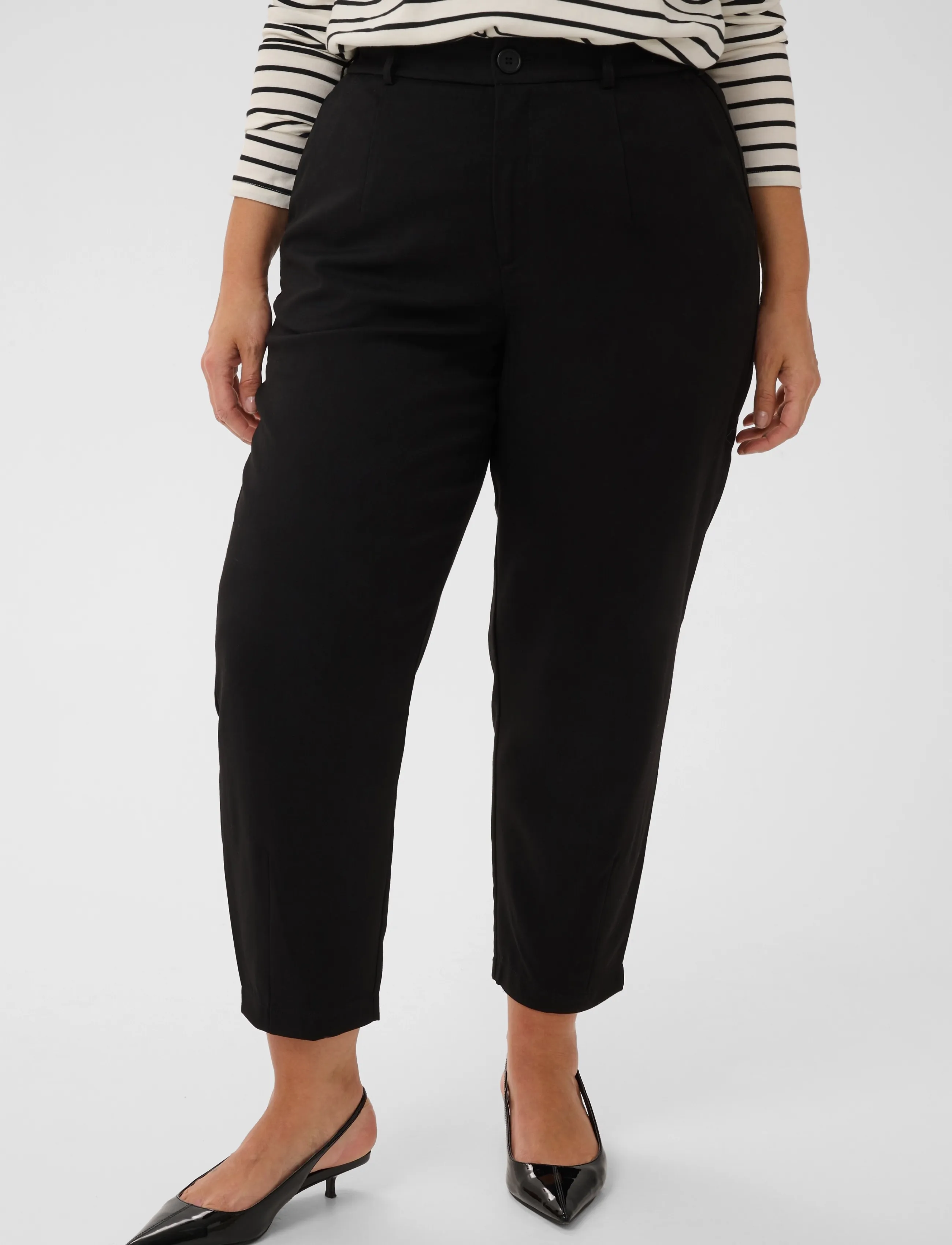 Kaffe Curve KCmerla Pants - Kaffe Curve - BLACK DEEP / black