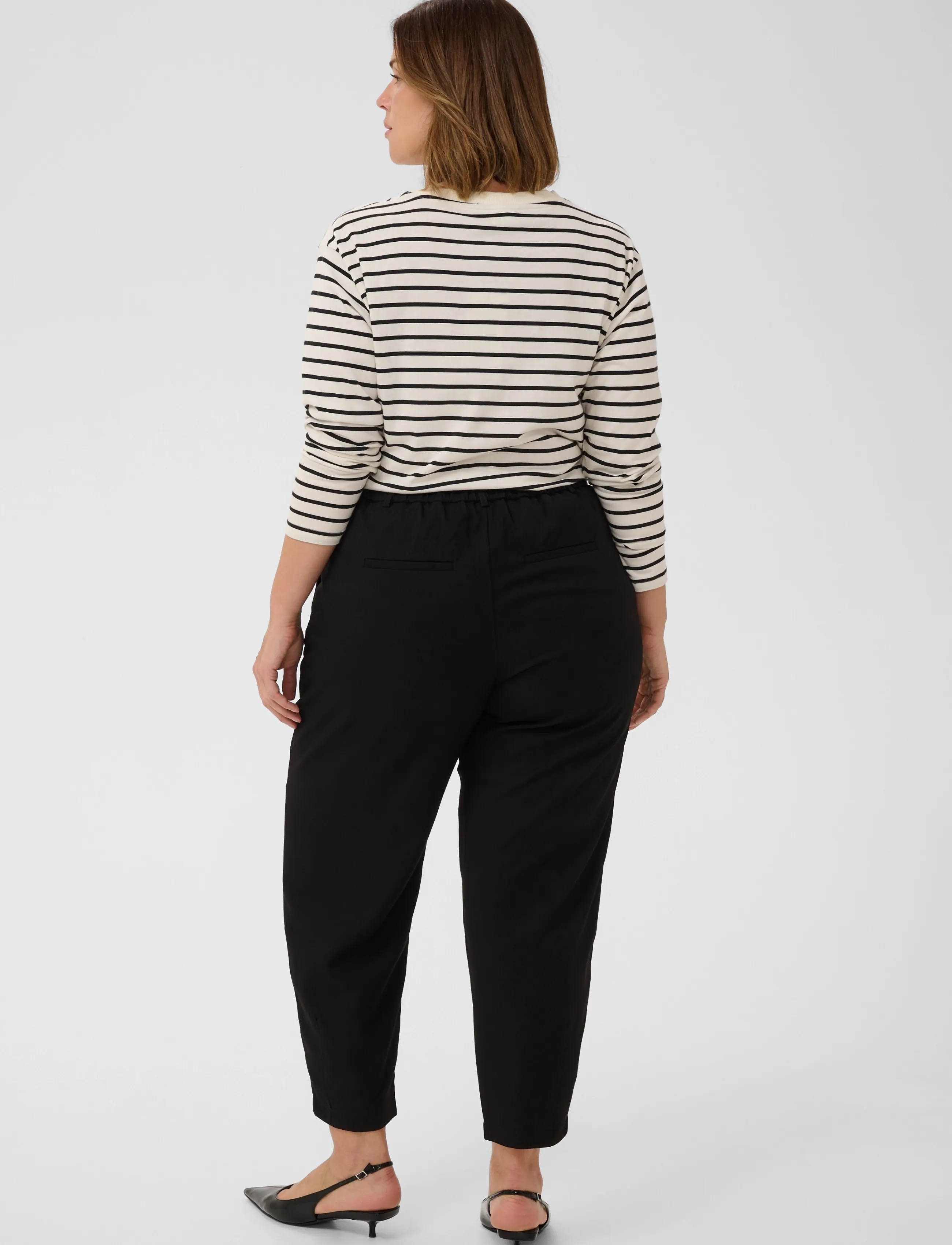Kaffe Curve - KCmerla Pants - habitbukser - black deep - 4