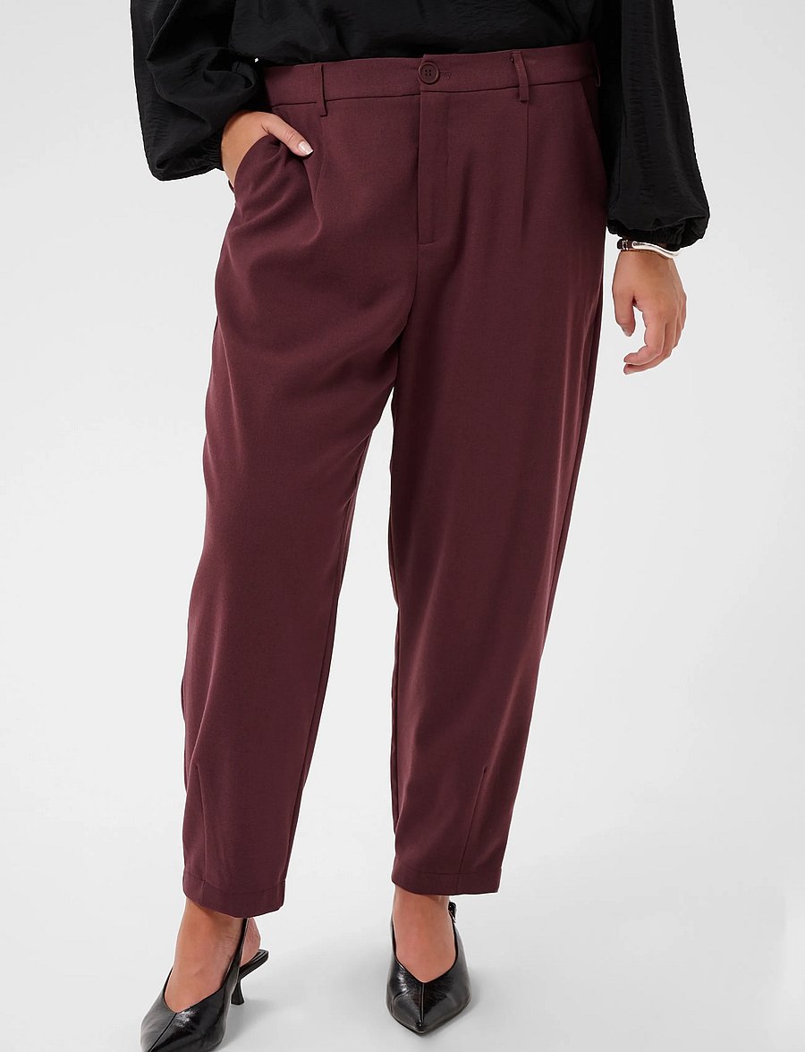 Kaffe Curve - KCmerla Pants - habitbukser - fudge - 2
