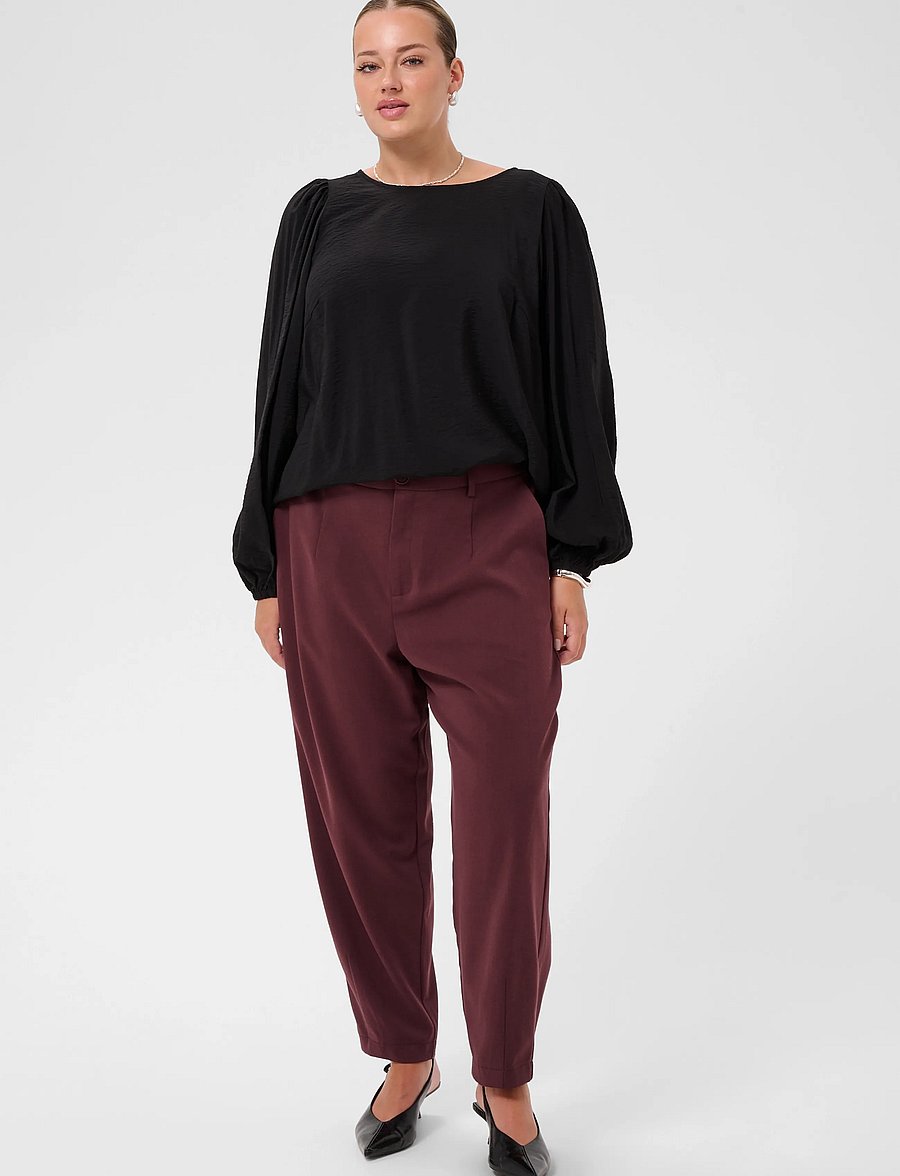 Kaffe Curve - KCmerla Pants - habitbukser - fudge - 3