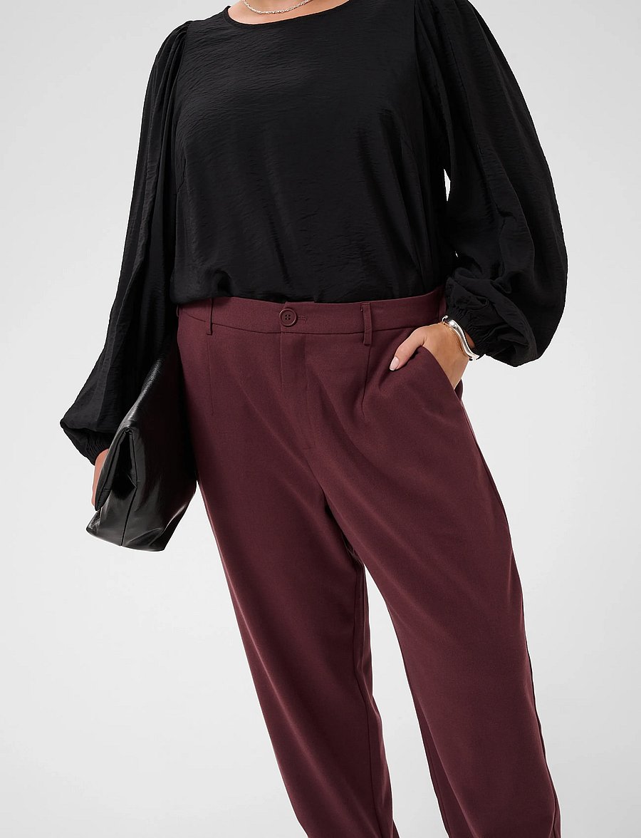 Kaffe Curve - KCmerla Pants - habitbukser - fudge - 5