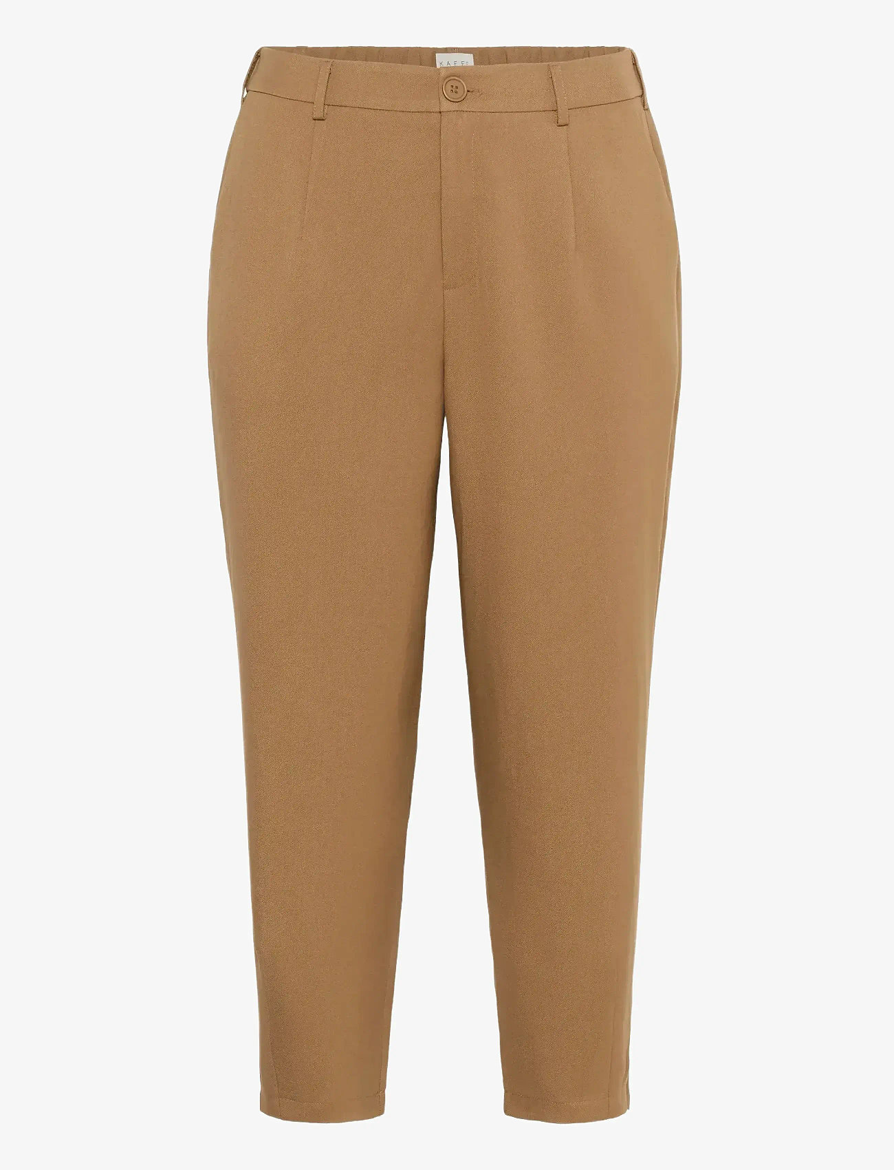 Kaffe Curve - KCmerla Pants - tailored trousers - toasted coconut - 1