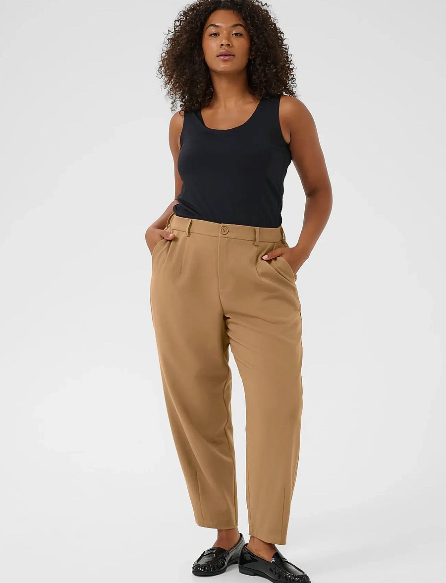 Kaffe Curve - KCmerla Pants - habitbukser - toasted coconut - 3