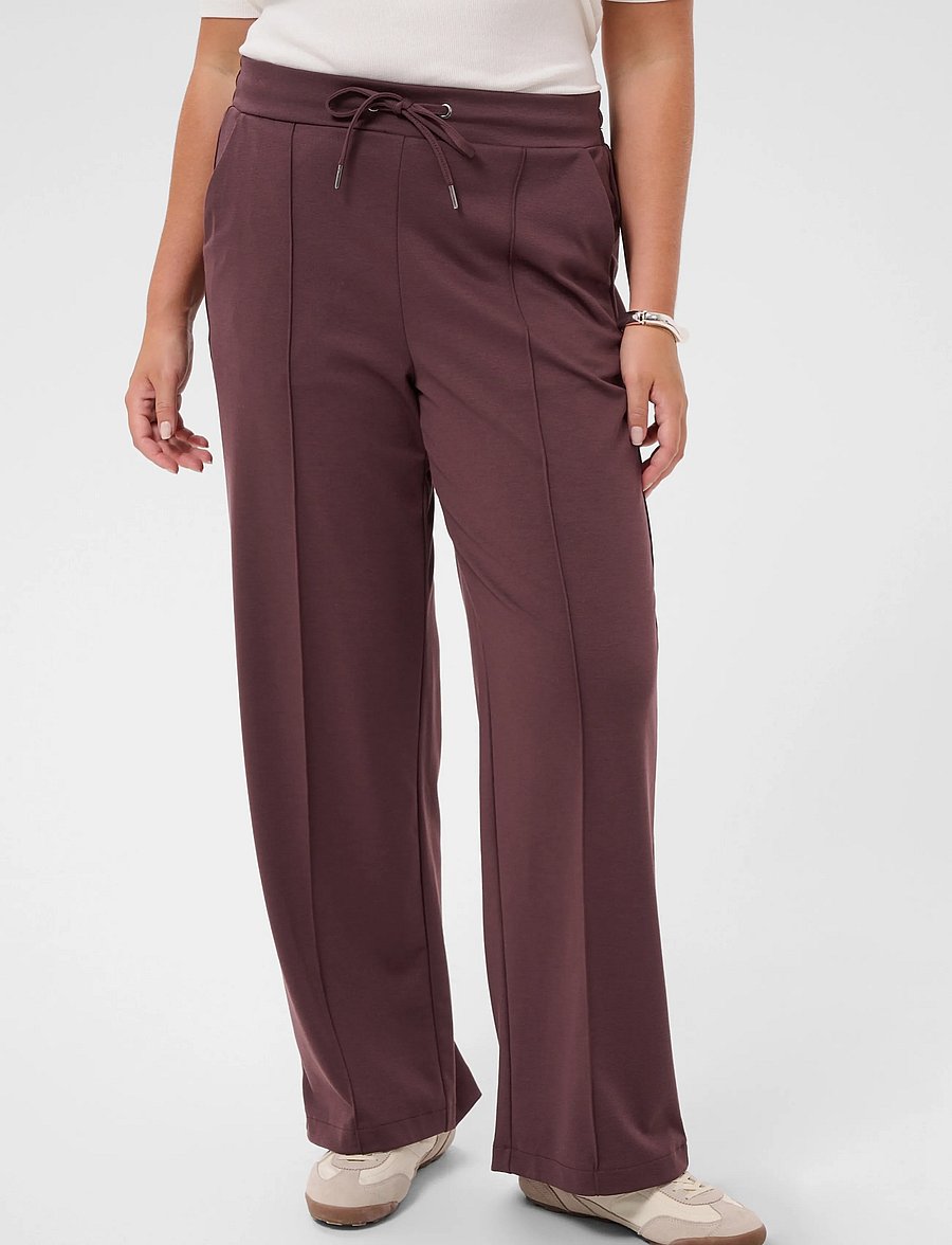 Kaffe Curve - KCjenna Straight Pants - raka byxor - fudge - 2