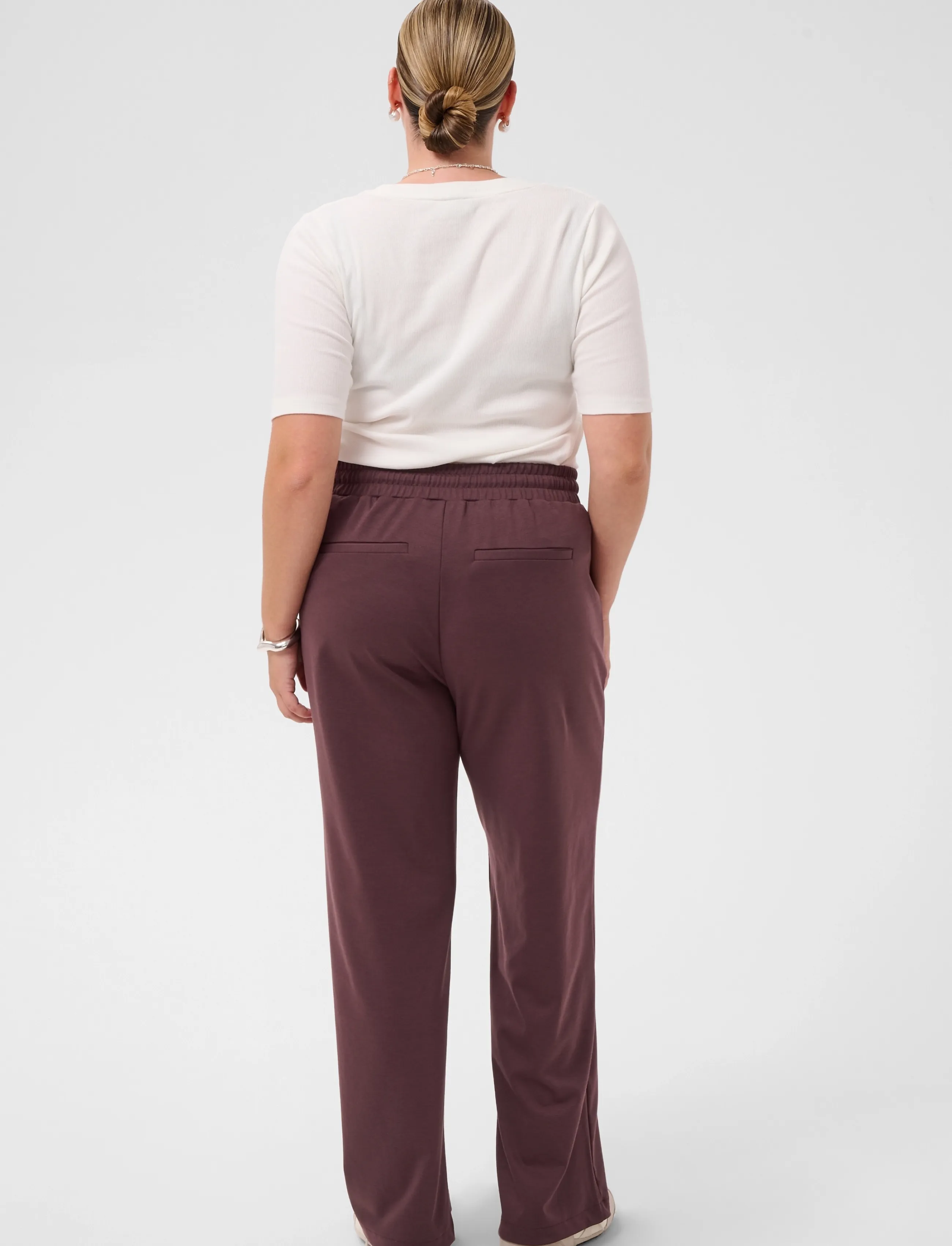 Kaffe Curve - KCjenna Straight Pants - fudge - 3