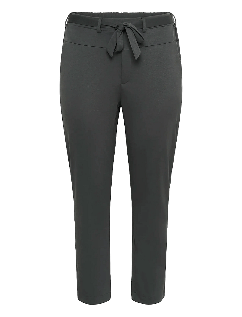Kaffe Curve - KCjenna Belt Pant - pantalons slim fit - black oyster - 1