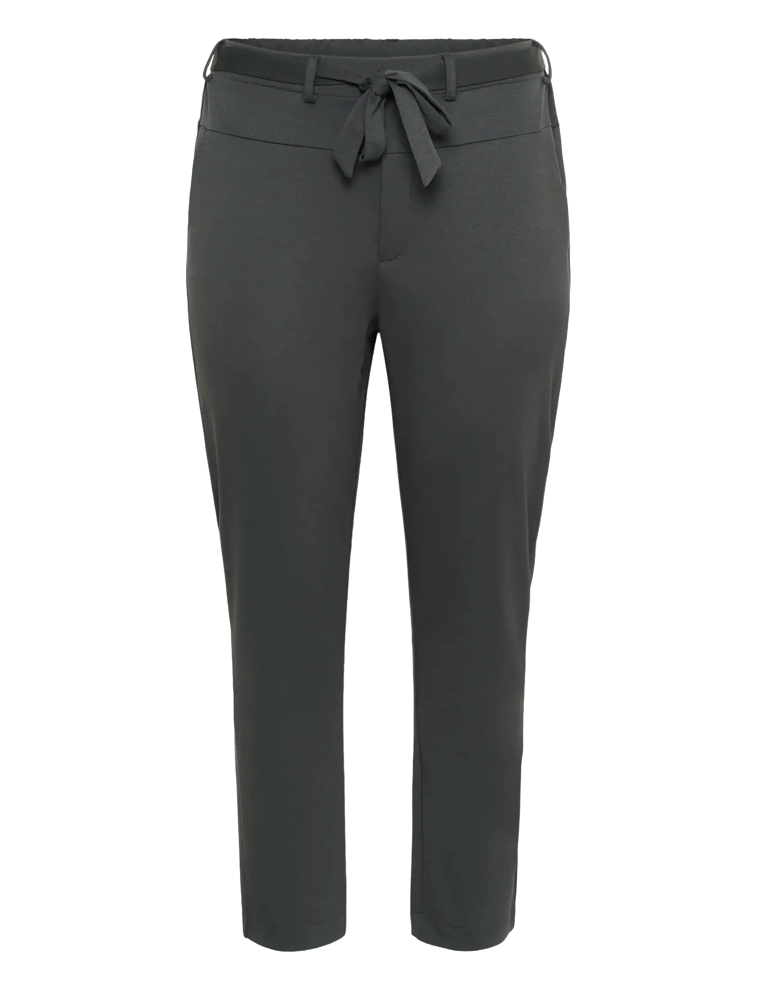 Kaffe Curve KCjenna Belt Pant - Kaffe Curve - BLACK OYSTER / grey