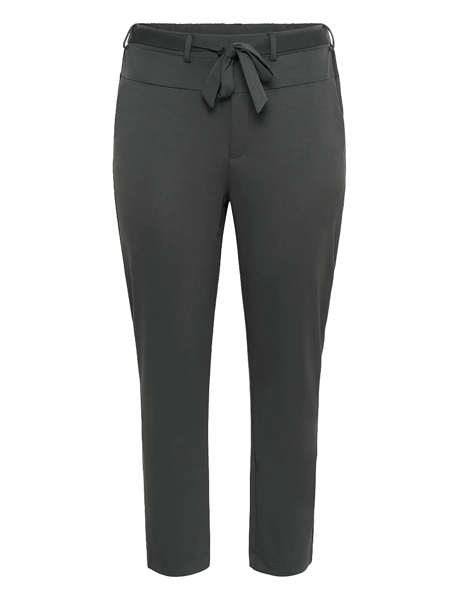 Kaffe Curve - KCjenna Belt Pant - slim-fit hosen - black oyster - 1