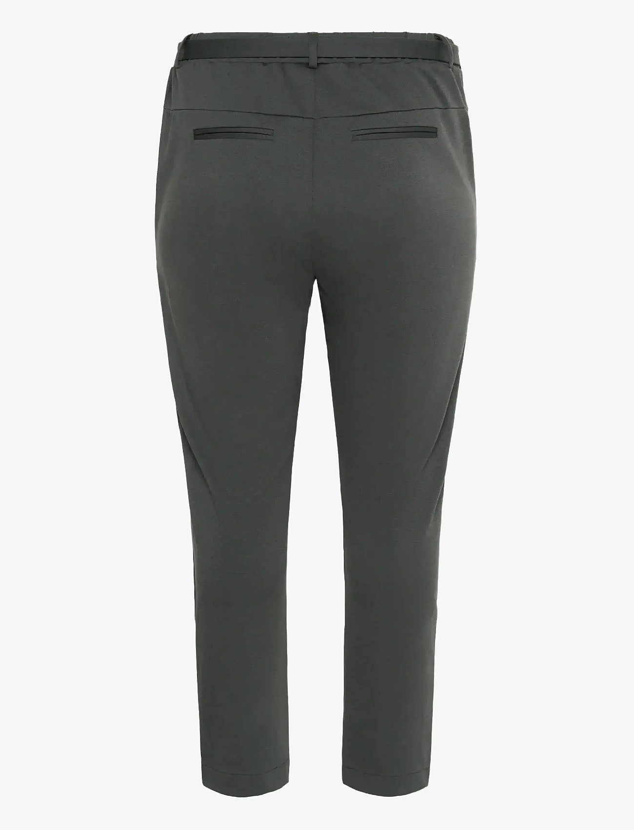 Kaffe Curve - KCjenna Belt Pant - pantalons slim fit - black oyster - 2