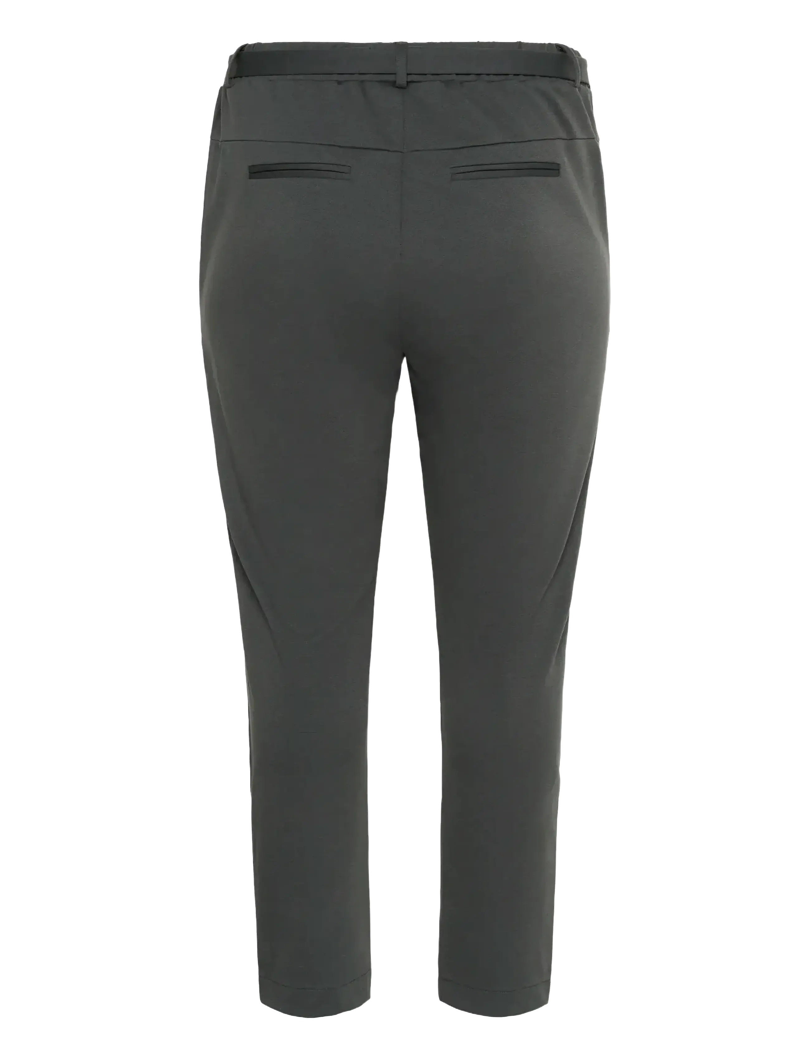 Kaffe Curve - KCjenna Belt Pant - slim-fit hosen - black oyster - 2