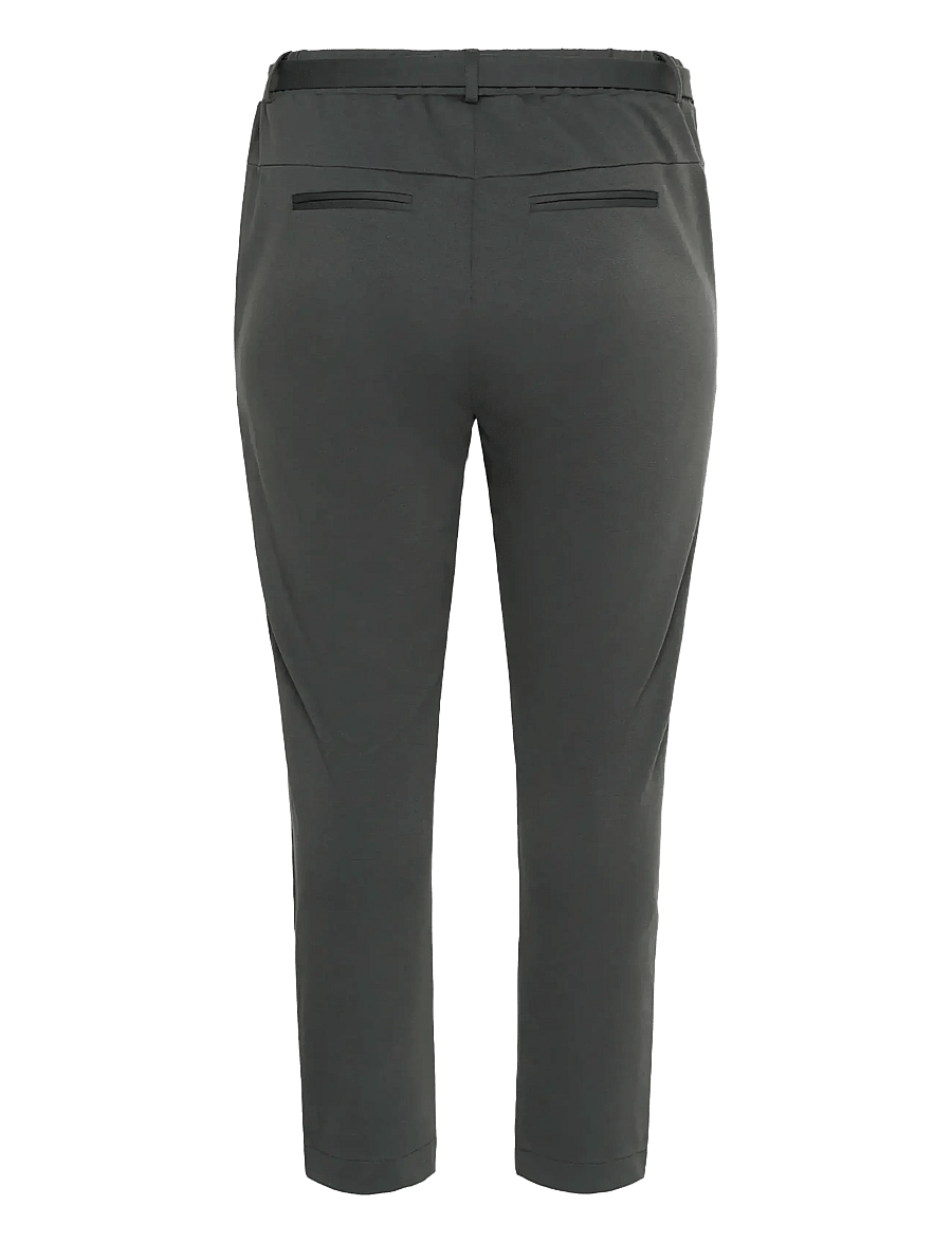 Kaffe Curve - KCjenna Belt Pant - slim-fit hosen - black oyster - 2