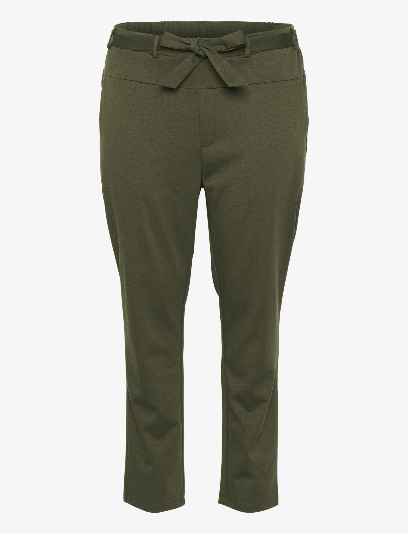 Kaffe Curve KCjenna Belt Pant - Kaffe Curve - FOREST NIGHT / green