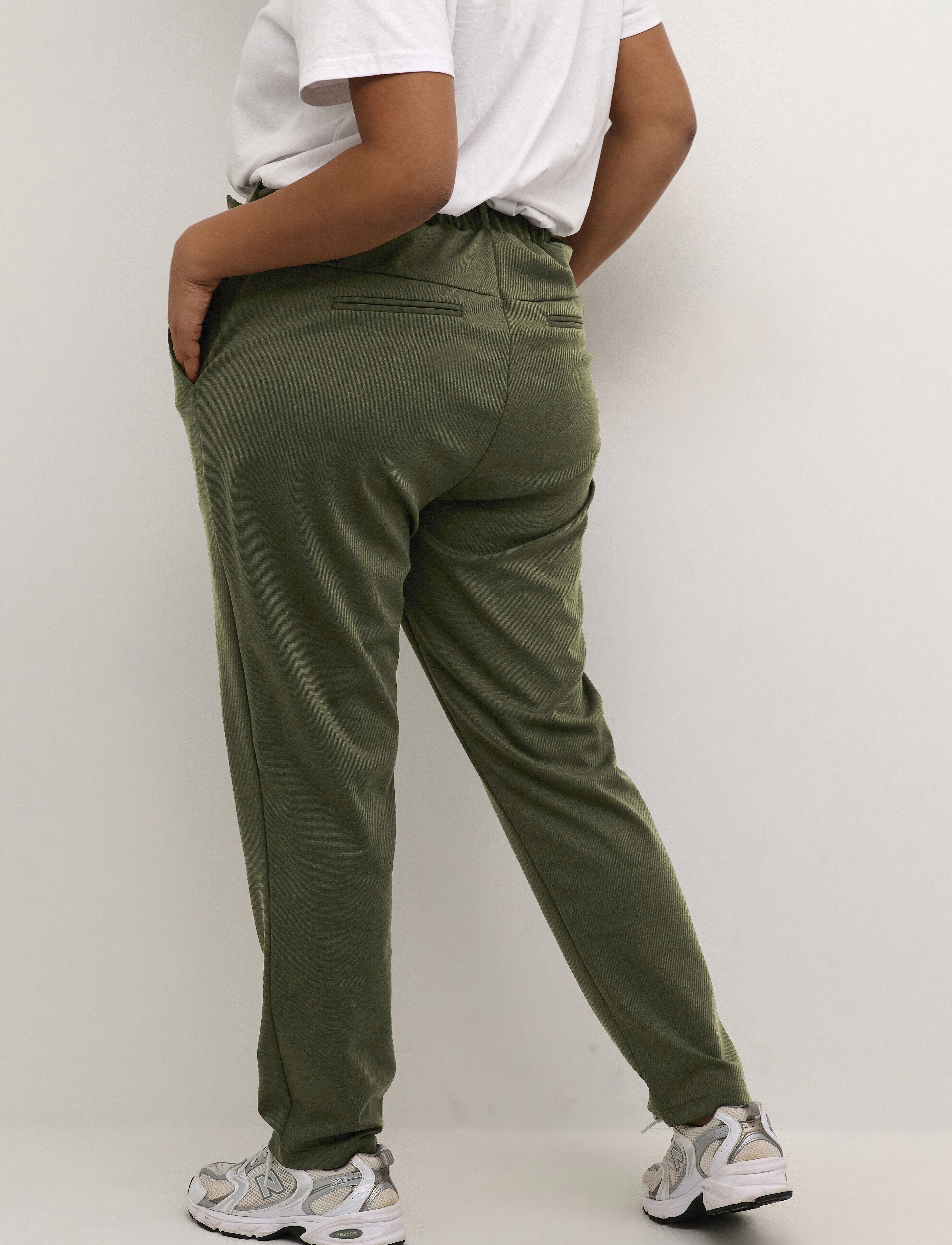 Kaffe Curve - KCjenna Belt Pant - laveste priser - forest night - 4