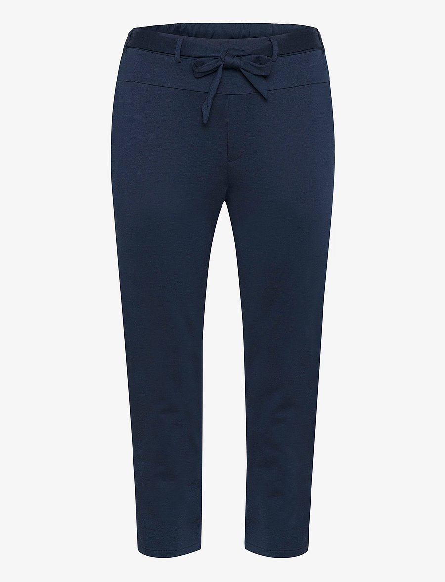 Kaffe Curve - KCjenna Belt Pant - slim-fit hosen - midnight marine - 1