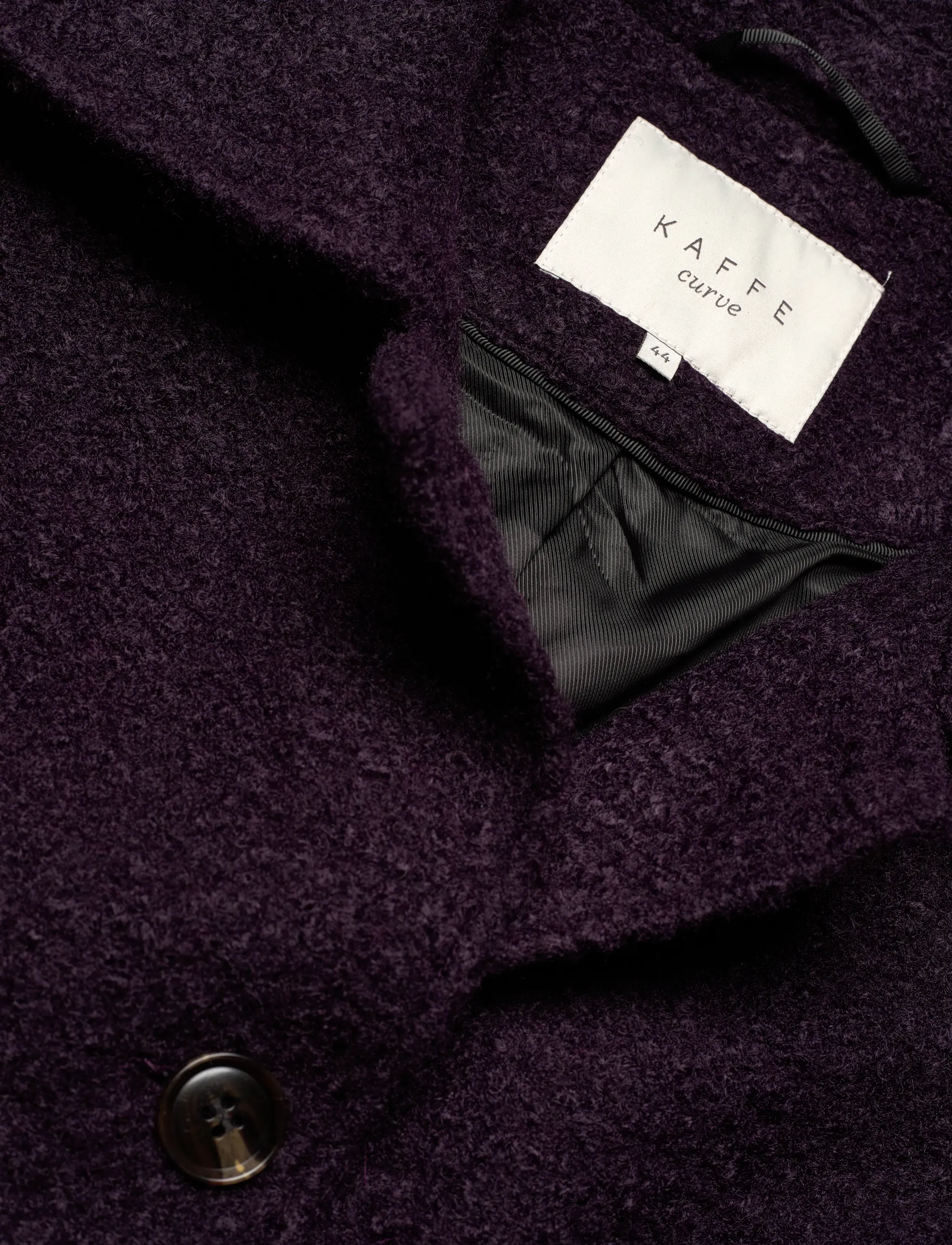 Kaffe Curve - KCannelene Coat - virsdrēbes - dawn purple - 3