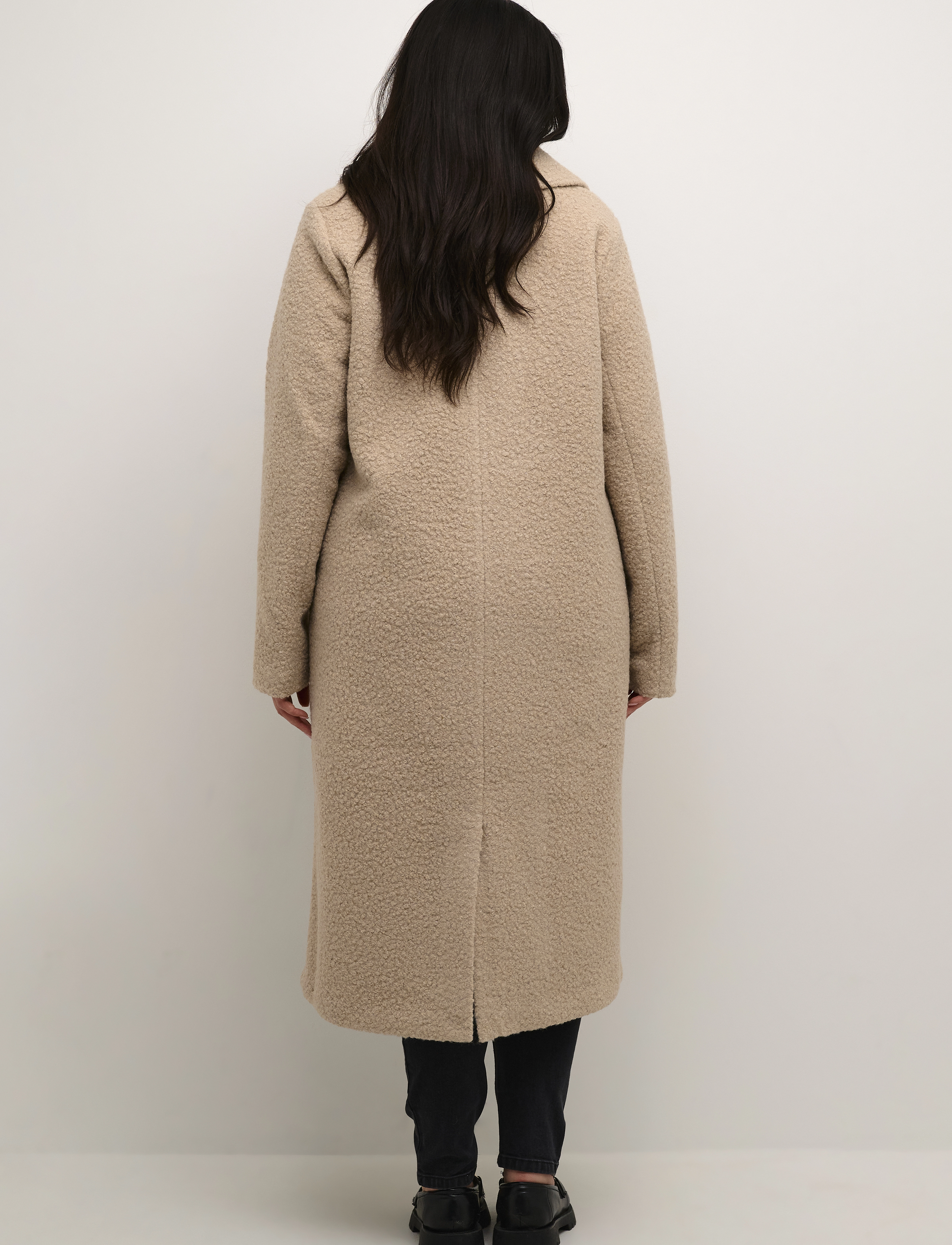 Kaffe Curve - KCannelene Coat - overtøj - feather gray - 3