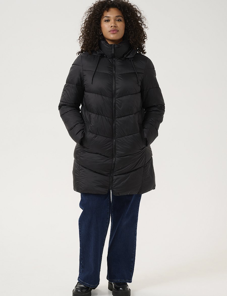 Kaffe Curve - KCsusanna Coat - vinterjakker - black deep - 3