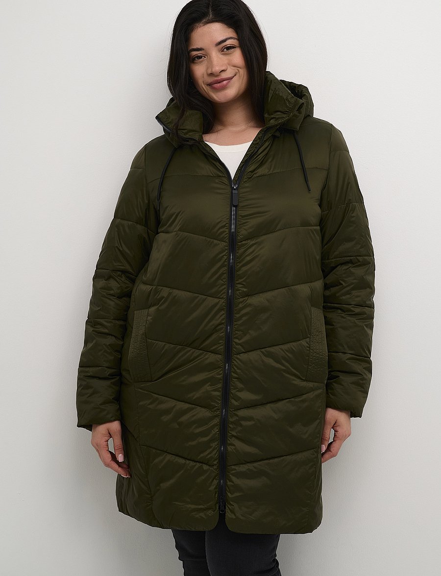 Kaffe Curve - KCsusanna Coat - talvejoped - forest night - 0