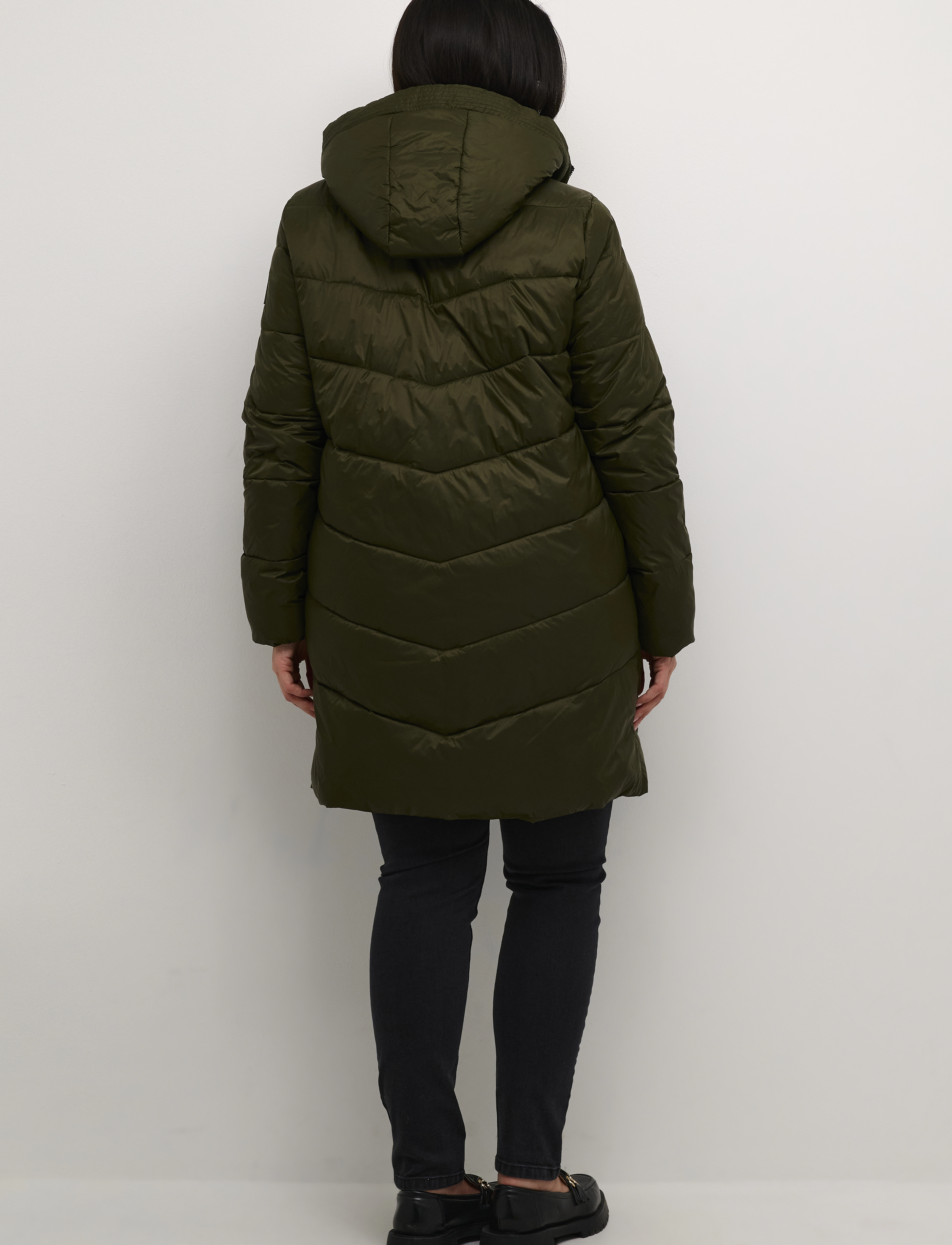 Kaffe Curve - KCsusanna Coat - talvejoped - forest night - 4