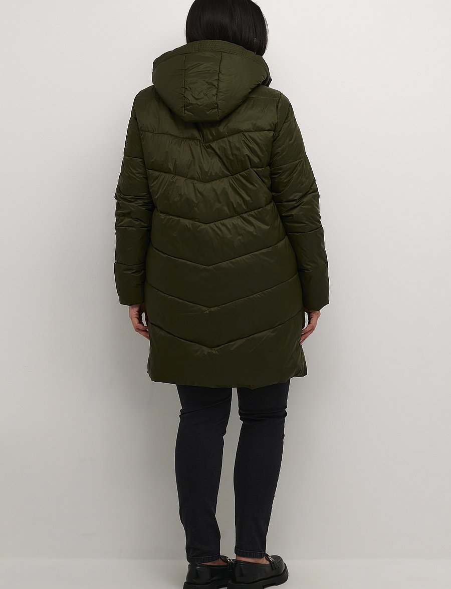 Kaffe Curve - KCsusanna Coat - talvejoped - forest night - 4