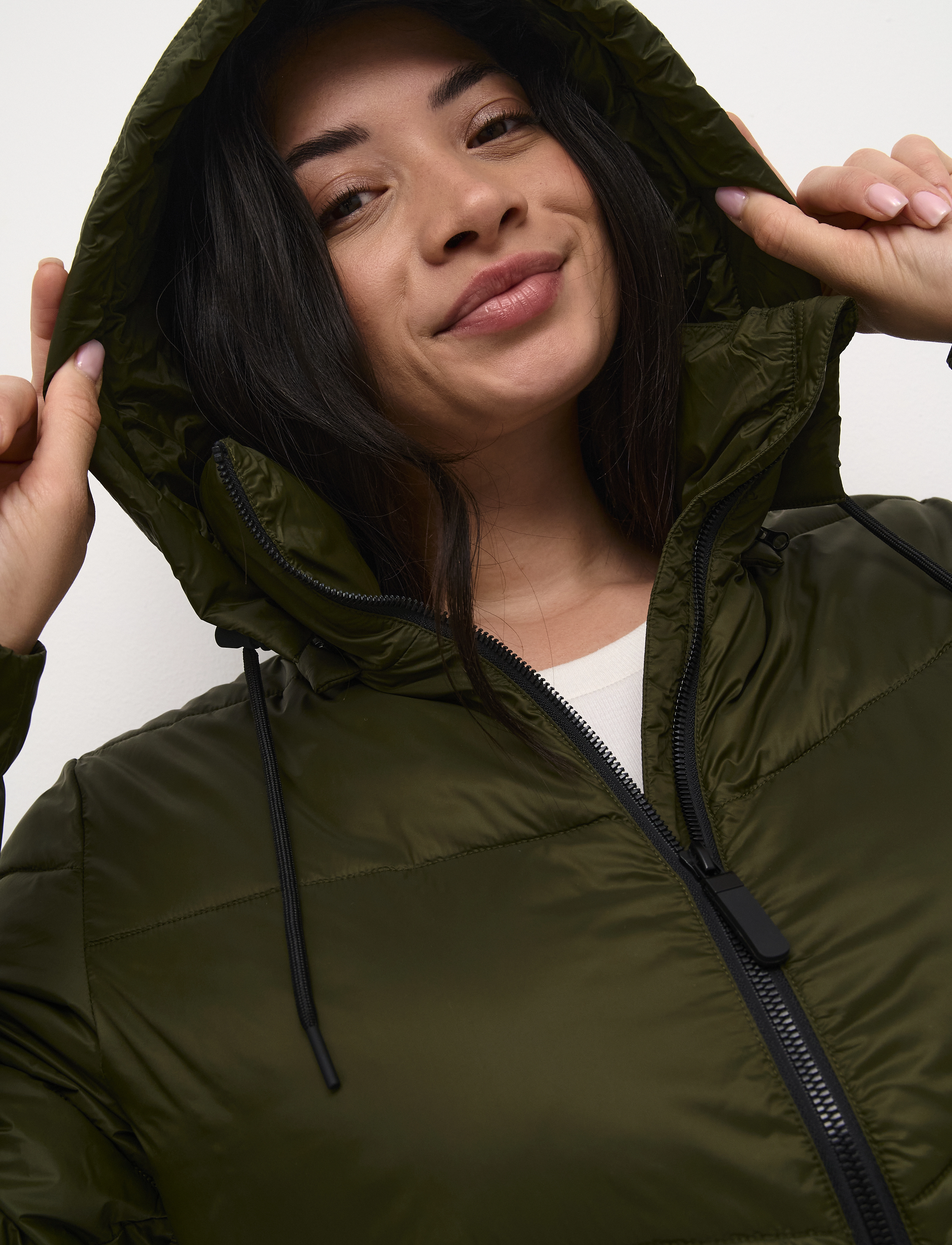 Kaffe Curve - KCsusanna Coat - talvejoped - forest night - 5