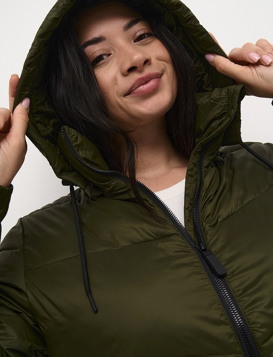 Kaffe Curve - KCsusanna Coat - talvejoped - forest night - 5