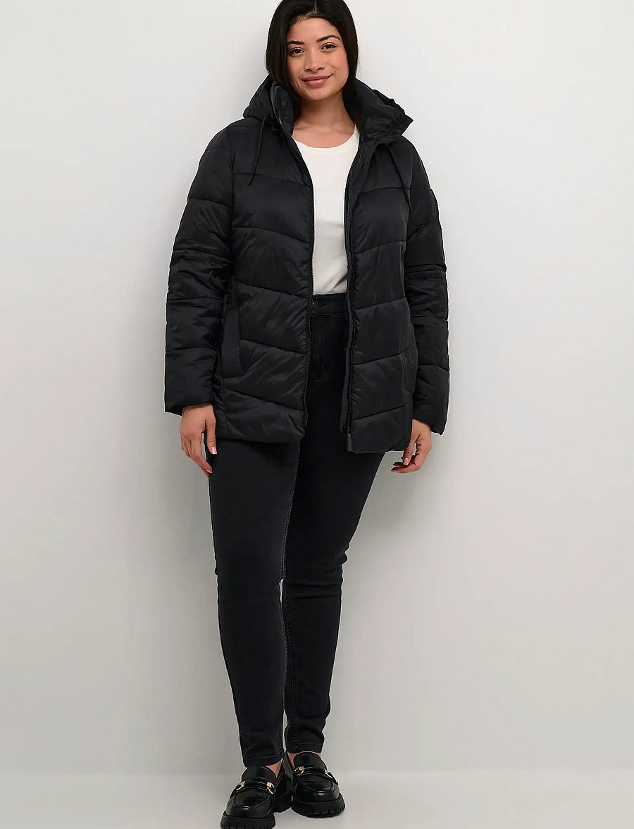 Kaffe Curve - KCsusanna Jacket - Žieminės striukės - black deep - 3