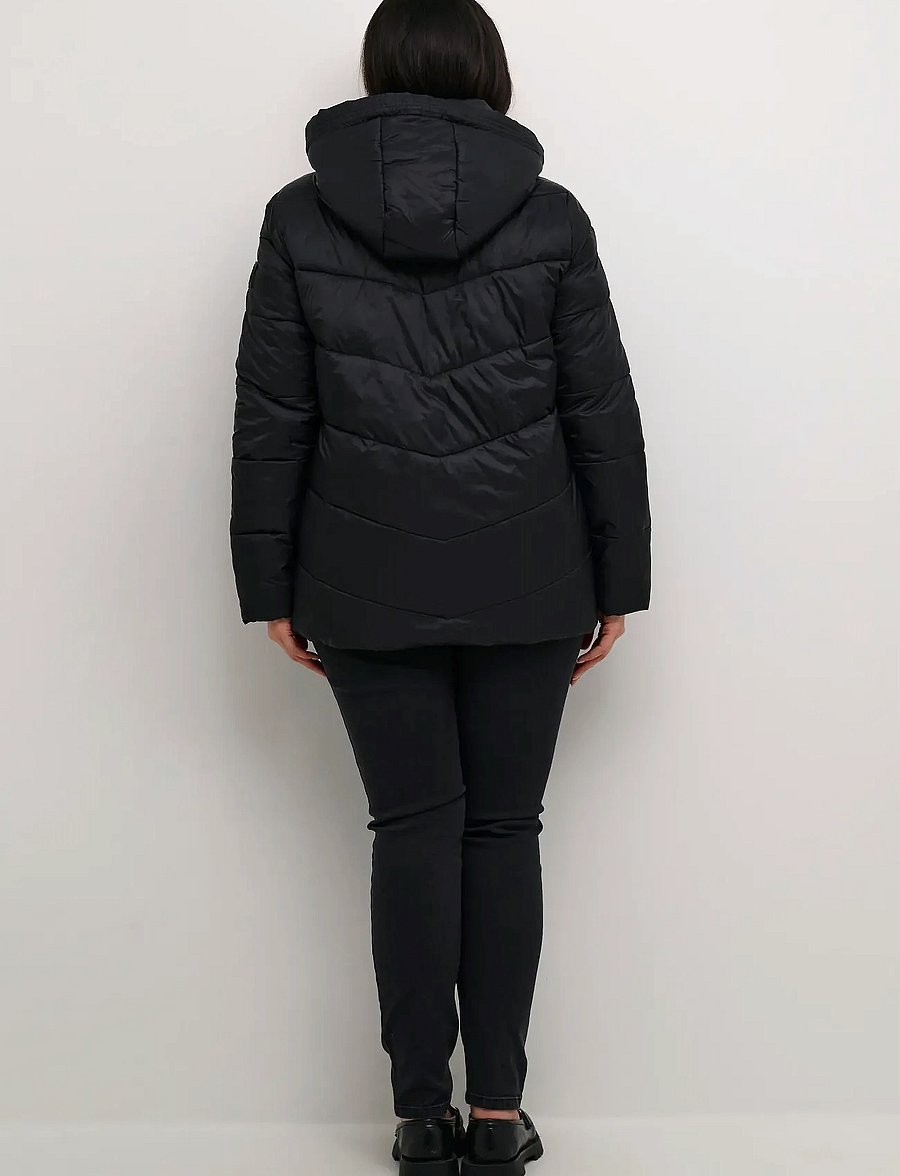 Kaffe Curve - KCsusanna Jacket - Žieminės striukės - black deep - 4