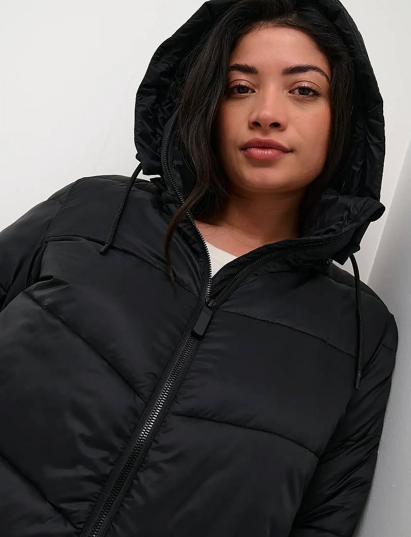 Kaffe Curve - KCsusanna Jacket - dunjackor - black deep - 5